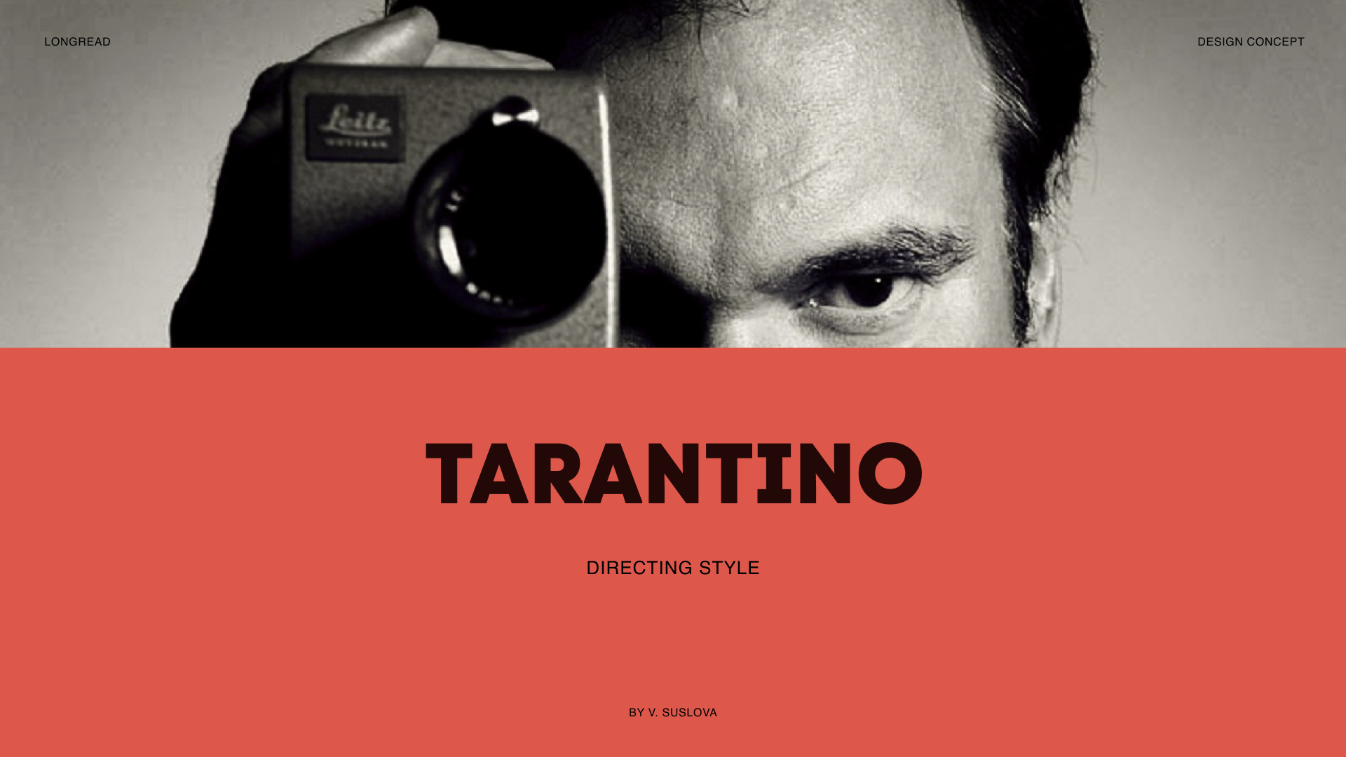 Quentin Tarantino. Directing style — Изображение №1 — Интерфейсы на Dprofile