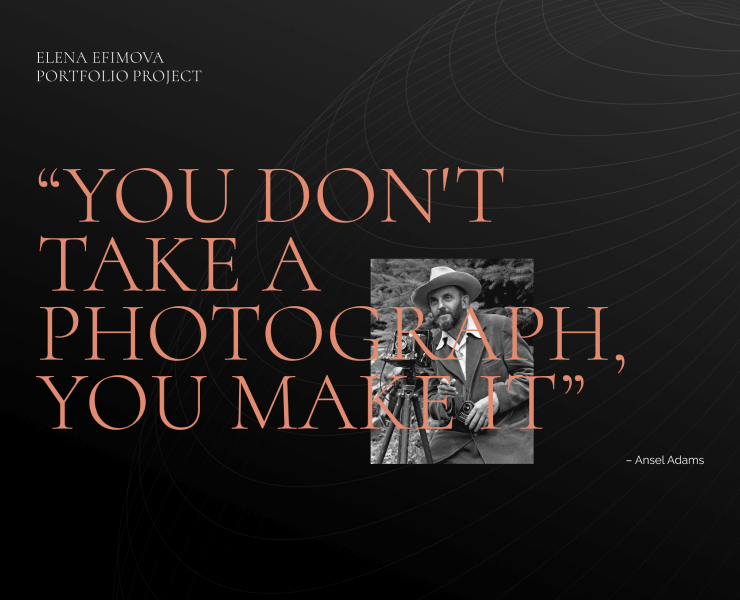 Photographer portfolio website — Интерфейсы на Dprofile