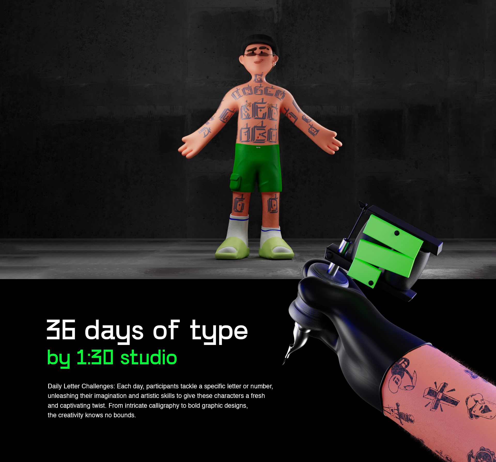 36 Days of Type | 2023 — Изображение №1 — 3D, Анимация на Dprofile