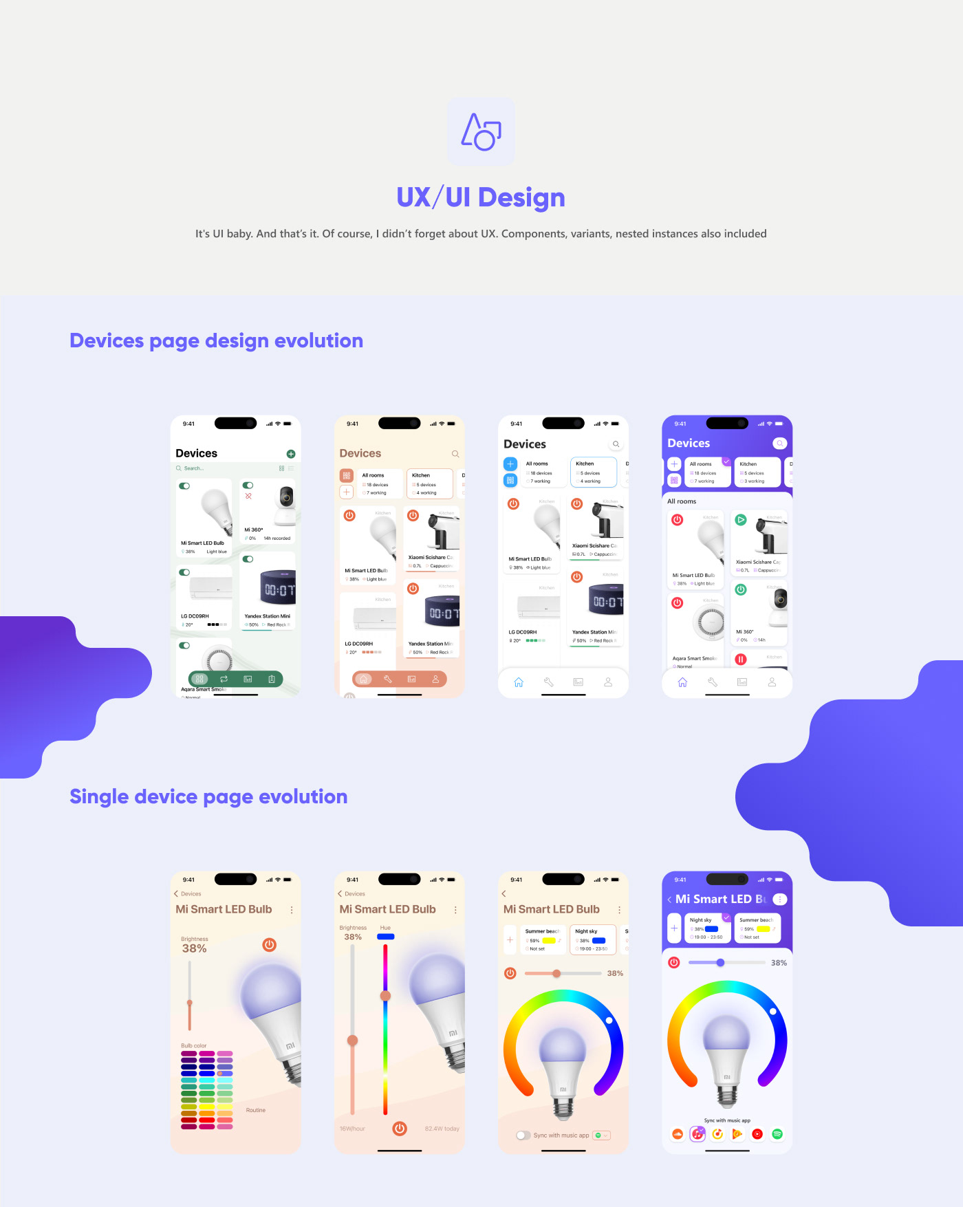 Smart home app UX/UI case study — Изображение №4 — Интерфейсы на Dprofile