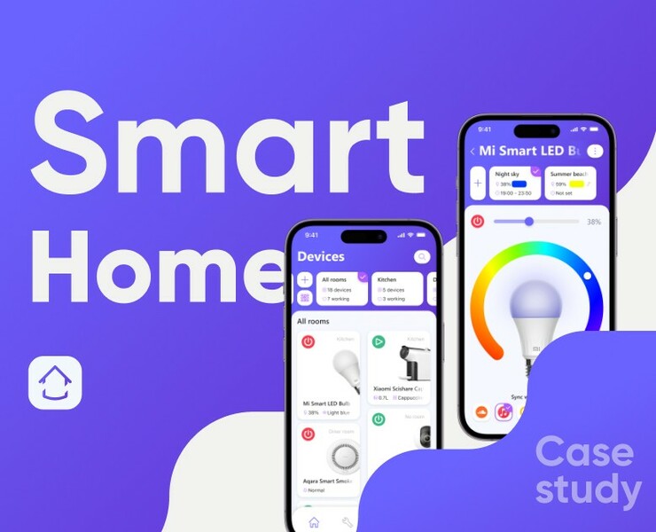 Smart home app UX/UI case study на Dprofile