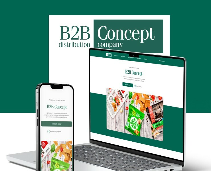 B2B Concept лендинг — Интерфейсы, Маркетинг на Dprofile