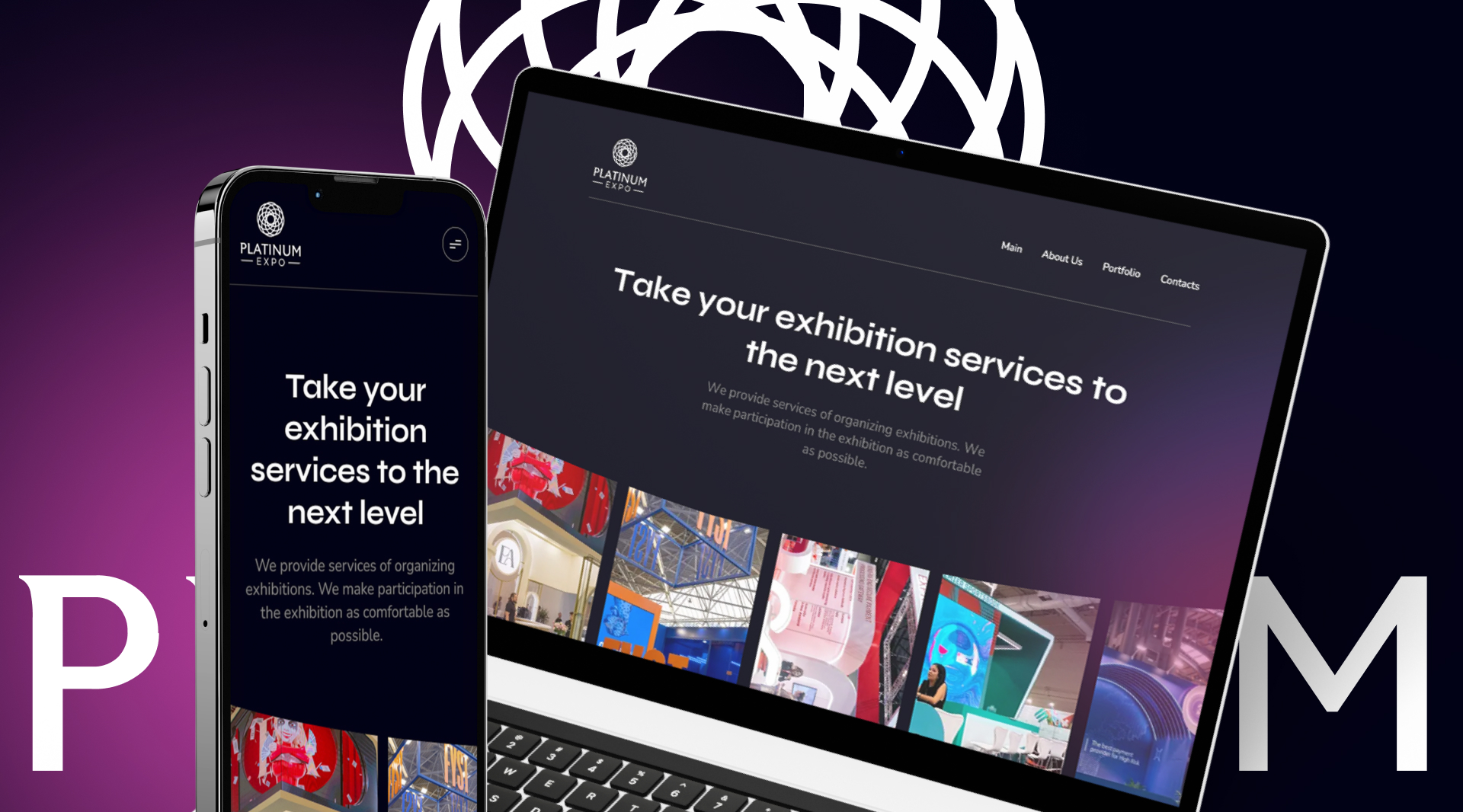 PLATINUM EXPO лендинг — Изображение №1 — Интерфейсы, Брендинг на Dprofile