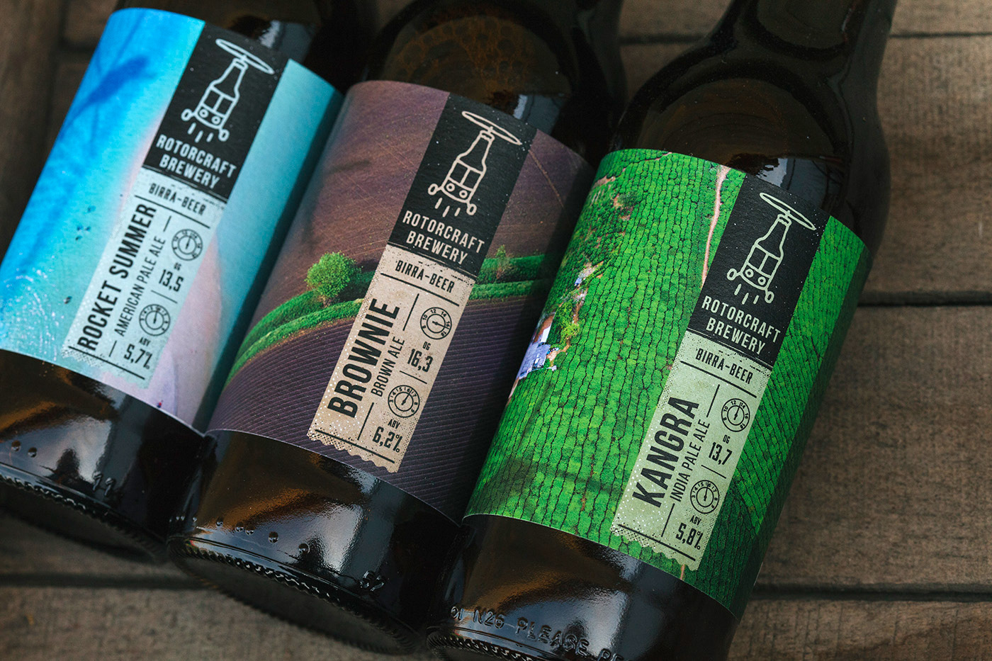 Серия этикеток для пивоварни Rotorcraft Brewery, Италия — Изображение №3 — Брендинг на Dprofile