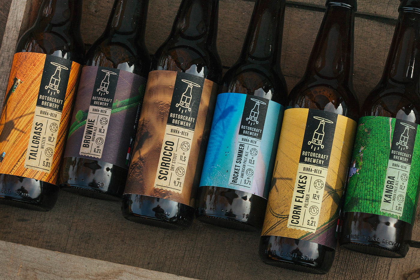 Серия этикеток для пивоварни Rotorcraft Brewery, Италия — Изображение №5 — Брендинг на Dprofile