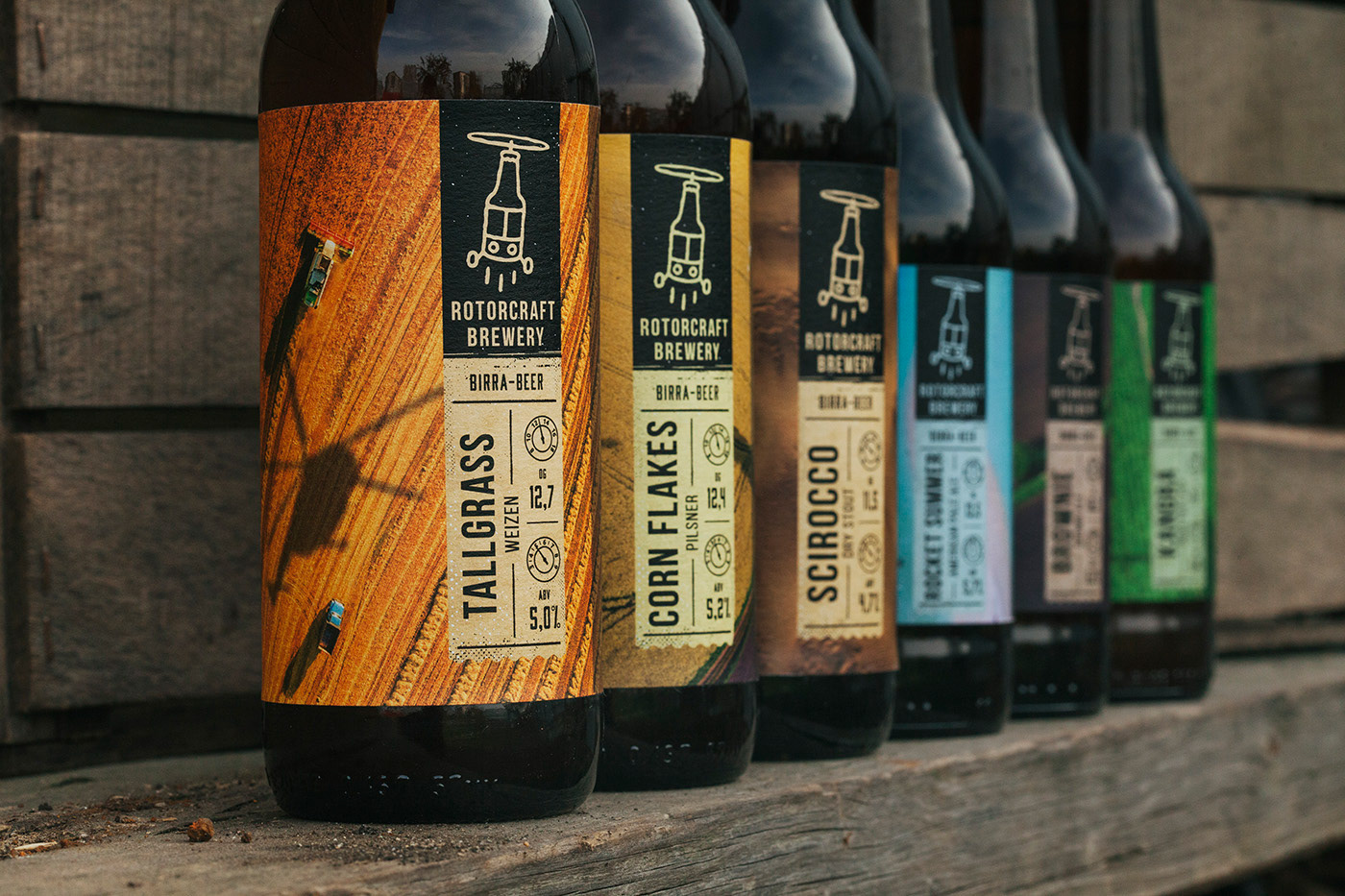 Серия этикеток для пивоварни Rotorcraft Brewery, Италия — Изображение №2 — Брендинг на Dprofile