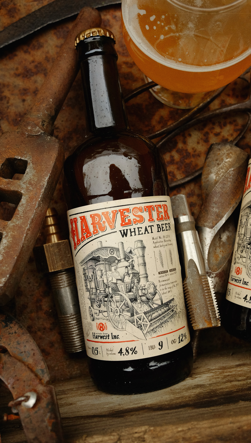 Дизайн этикетки пшеничного пива «Harvester» — Изображение №19 — Брендинг на Dprofile