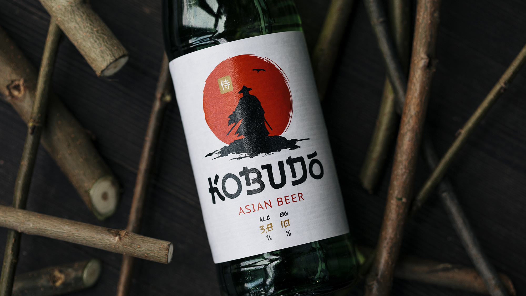 Дизайн этикетки азиатского пива «Kobudo» — Изображение №1 — Брендинг на Dprofile