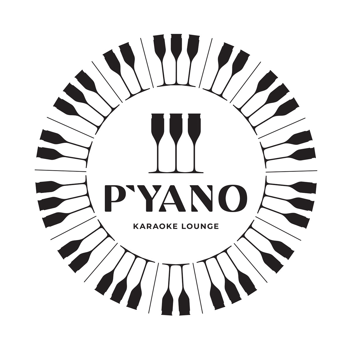 Разработка логотипа P’YANO Караоке Lounge, г. Екатеринбург — Изображение №4 — Брендинг на Dprofile