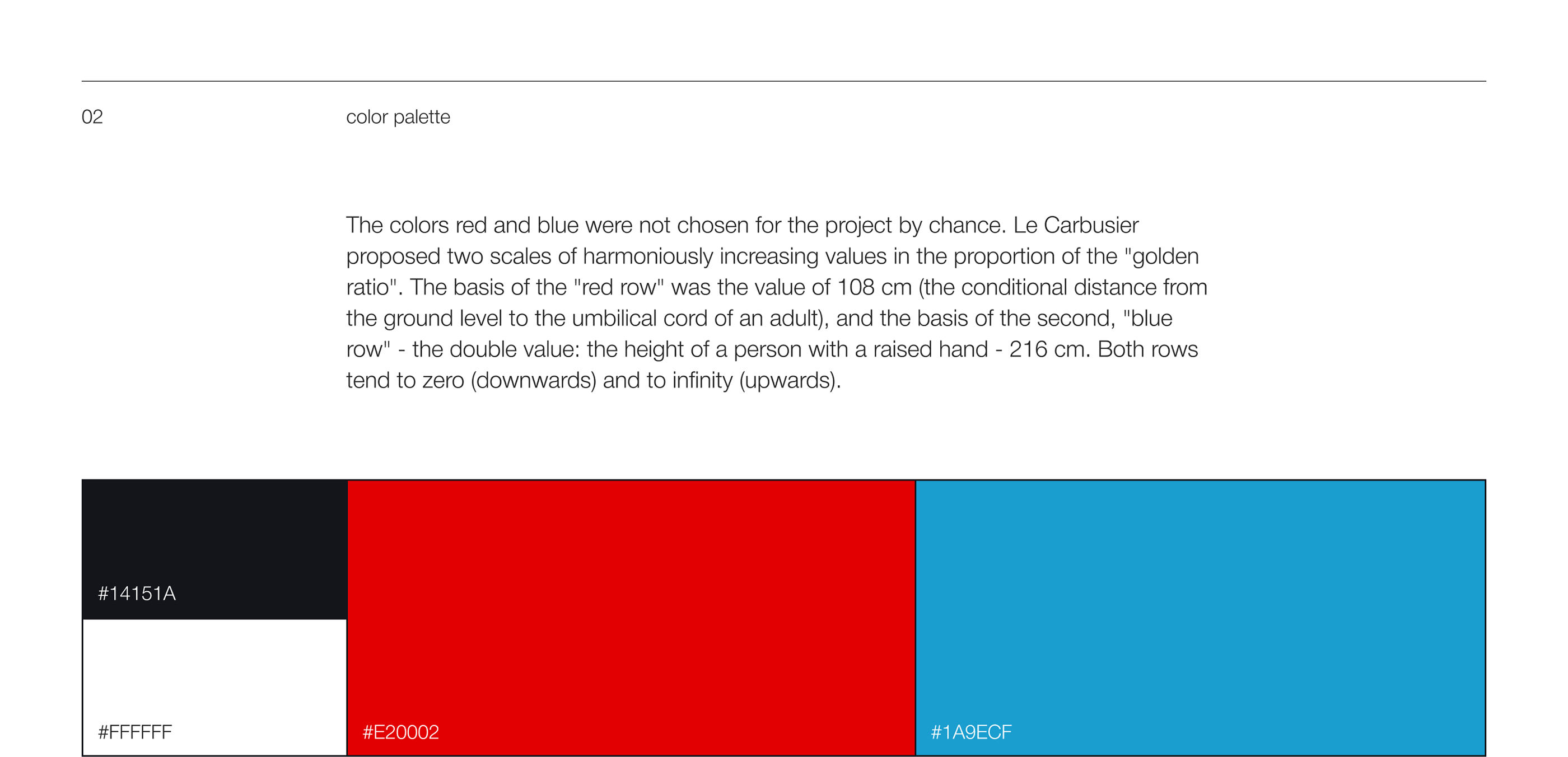 Le Carbusier's system of proportioning — landing page — Изображение №3 — Интерфейсы на Dprofile