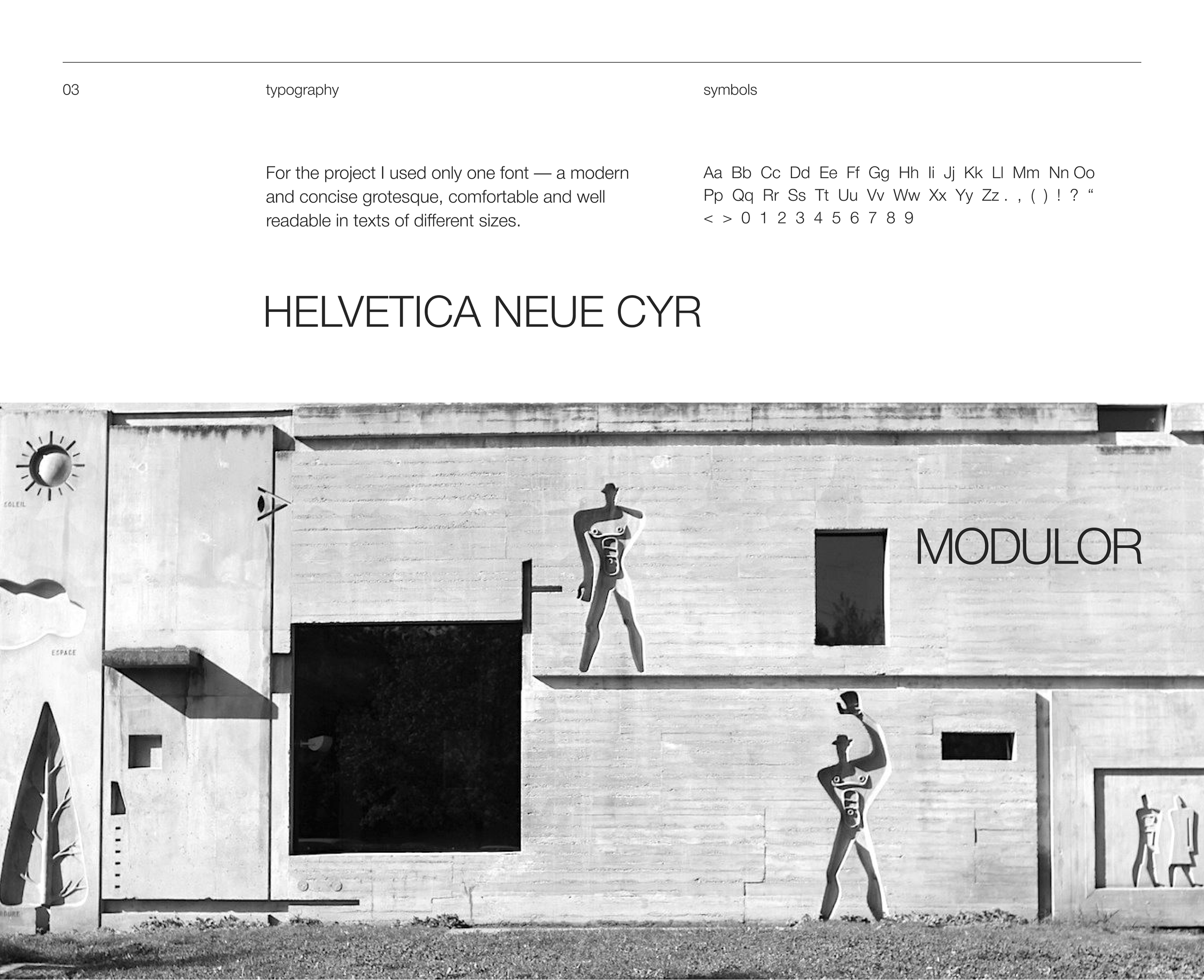 Le Carbusier's system of proportioning — landing page — Изображение №4 — Интерфейсы на Dprofile