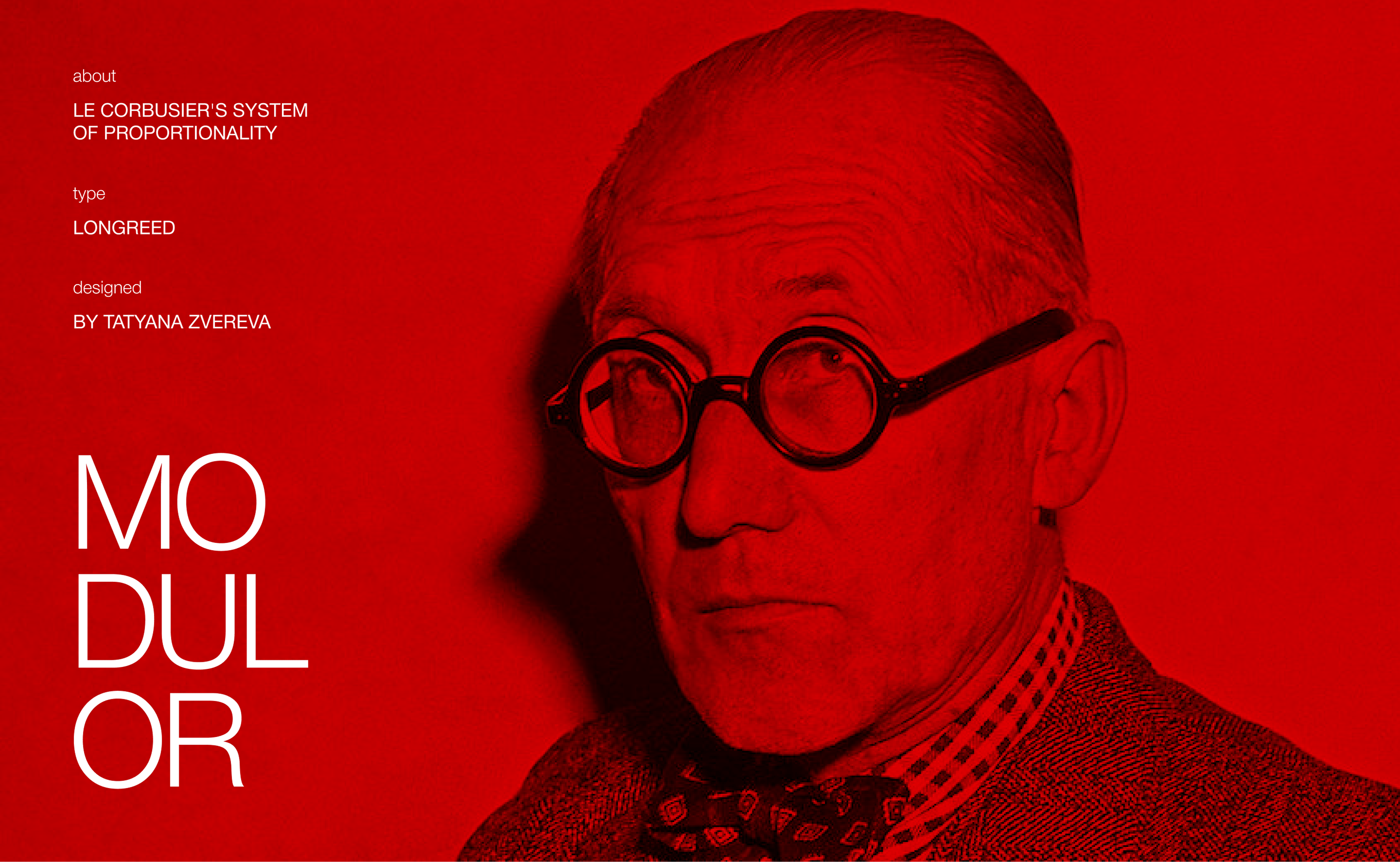 Le Carbusier's system of proportioning — landing page — Изображение №1 — Интерфейсы на Dprofile
