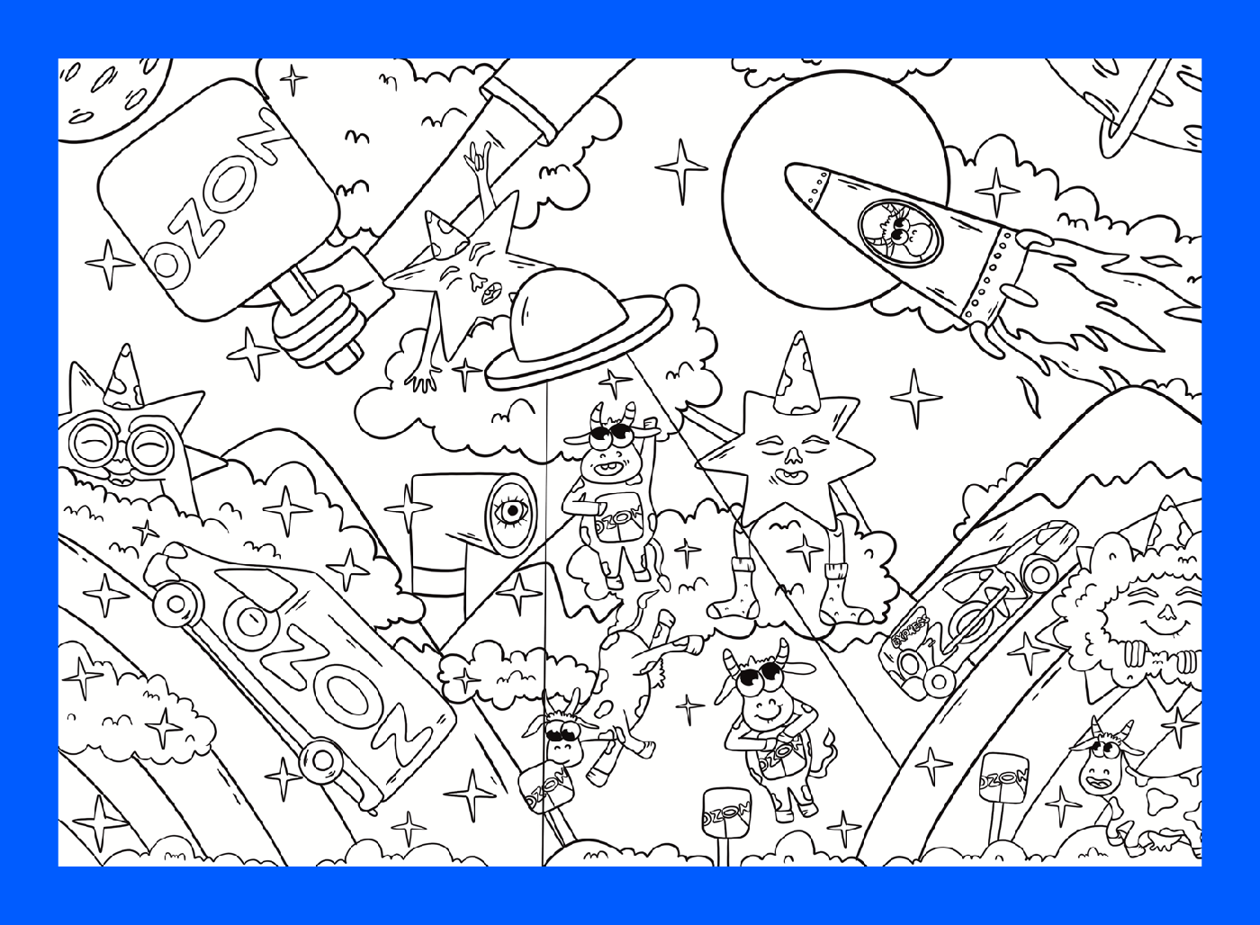 Иллюстрация для Ozon Ballon — Изображение №3 — Брендинг, Иллюстрация на Dprofile