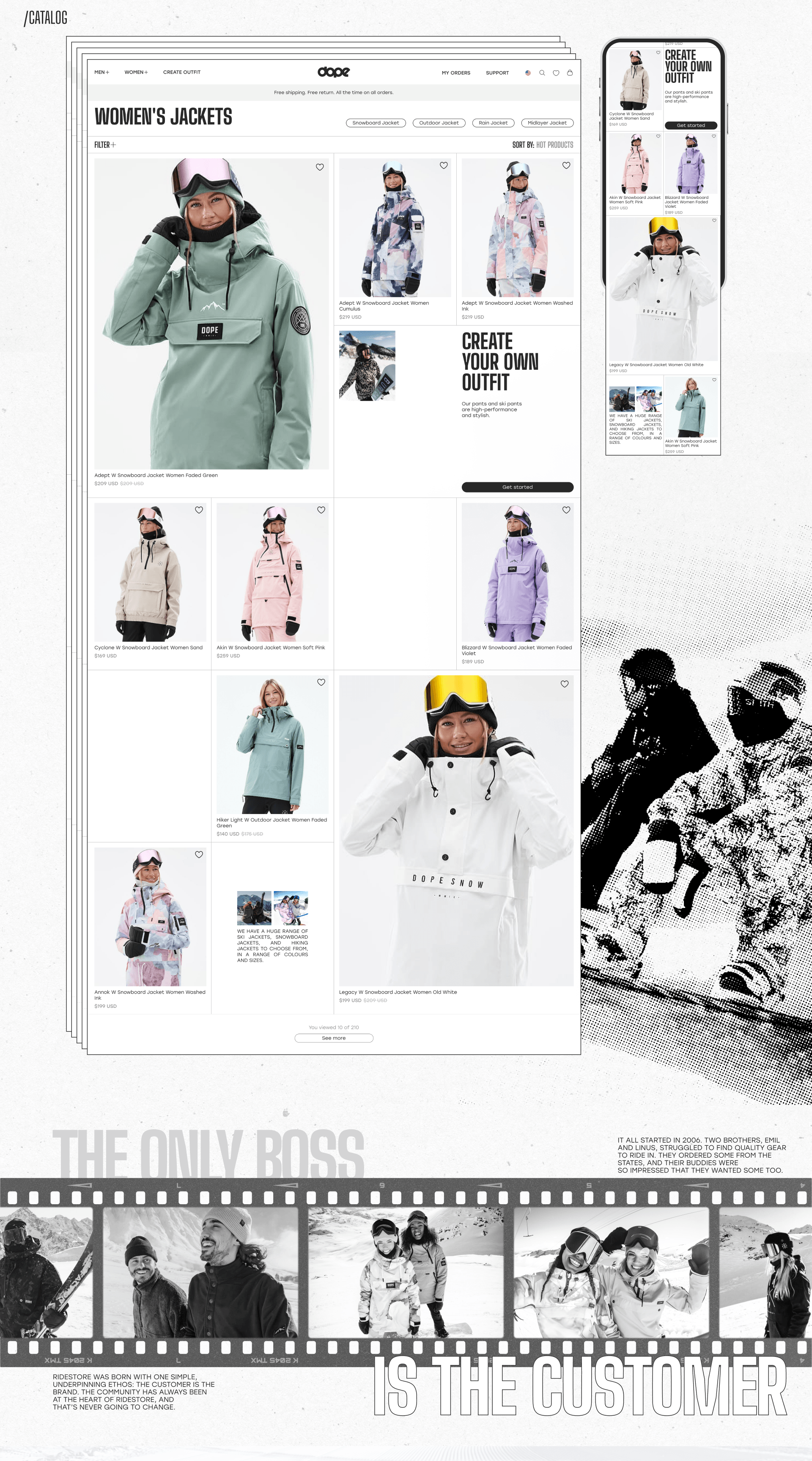 DOPE|Redesign concept|E-commerce — Изображение №5 — Интерфейсы на Dprofile