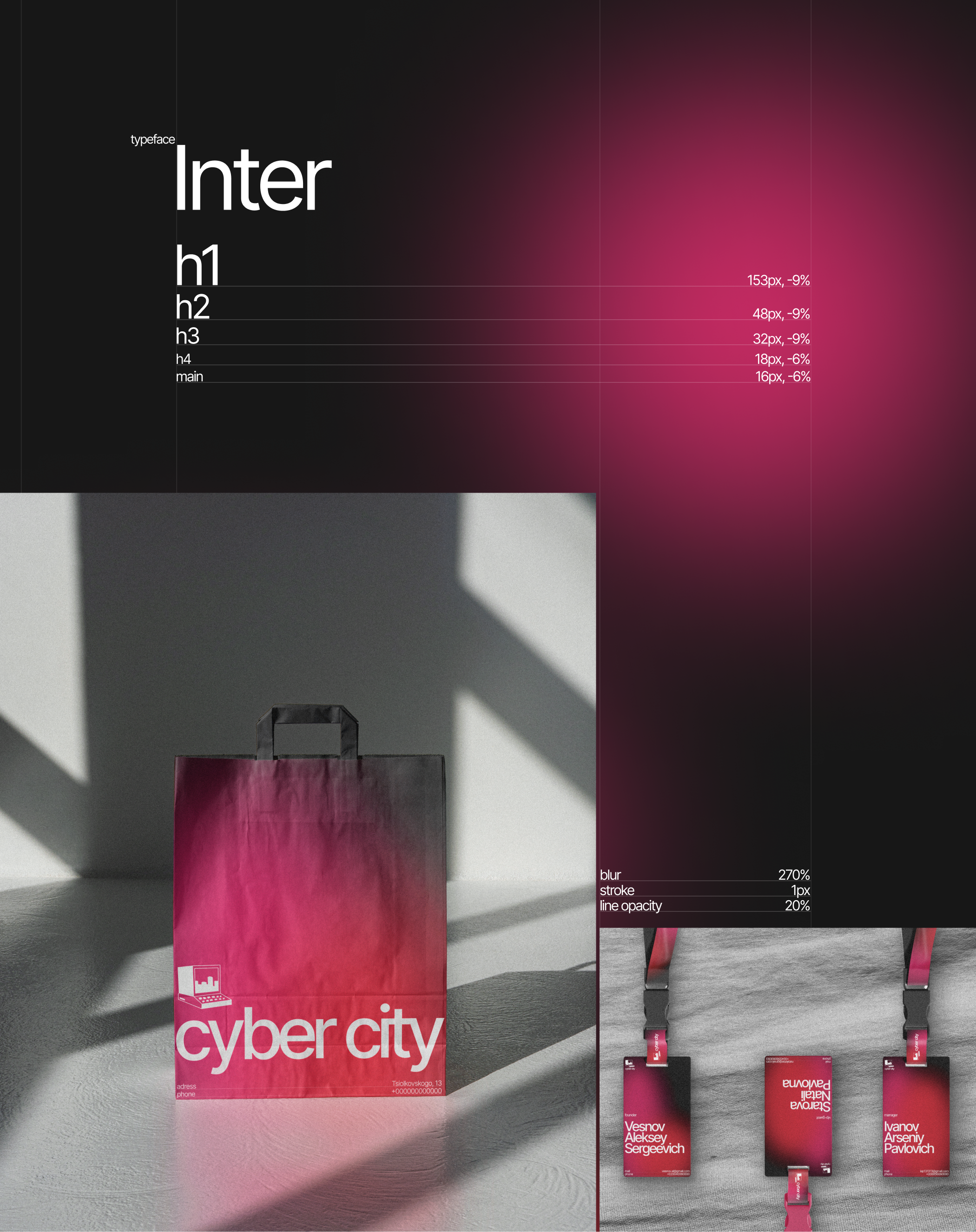 cyber city — Изображение №4 — Интерфейсы, Брендинг на Dprofile