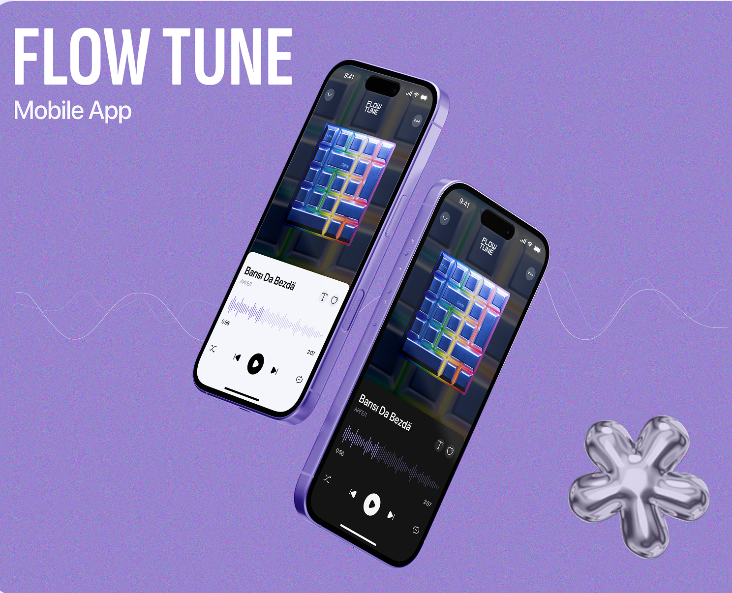 Mobile App | FlowTune — Интерфейсы на Dprofile