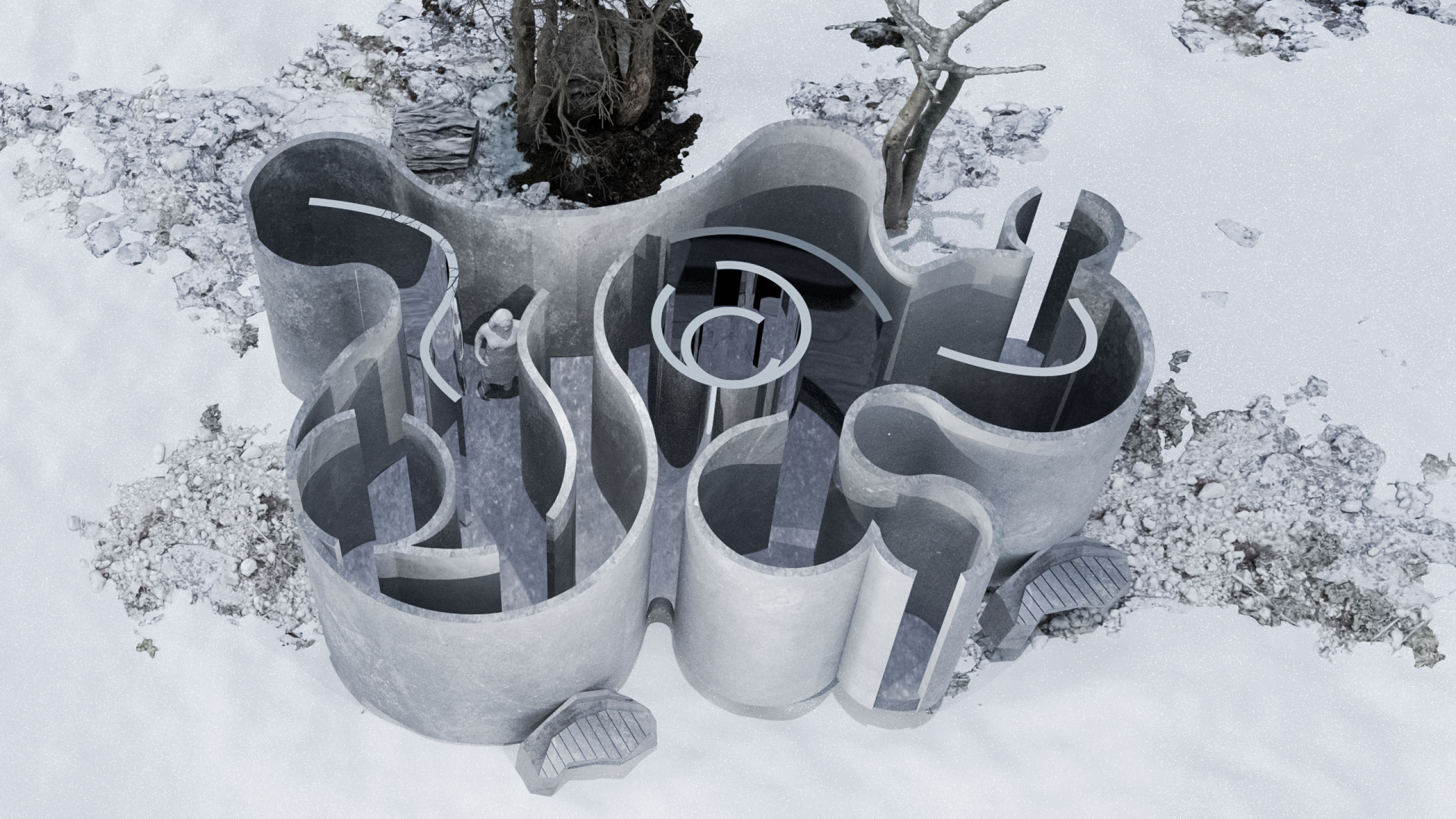 Пространственная инсталляция: «Лабиринт Борхеса» — Изображение №11 — Графика, 3D на Dprofile