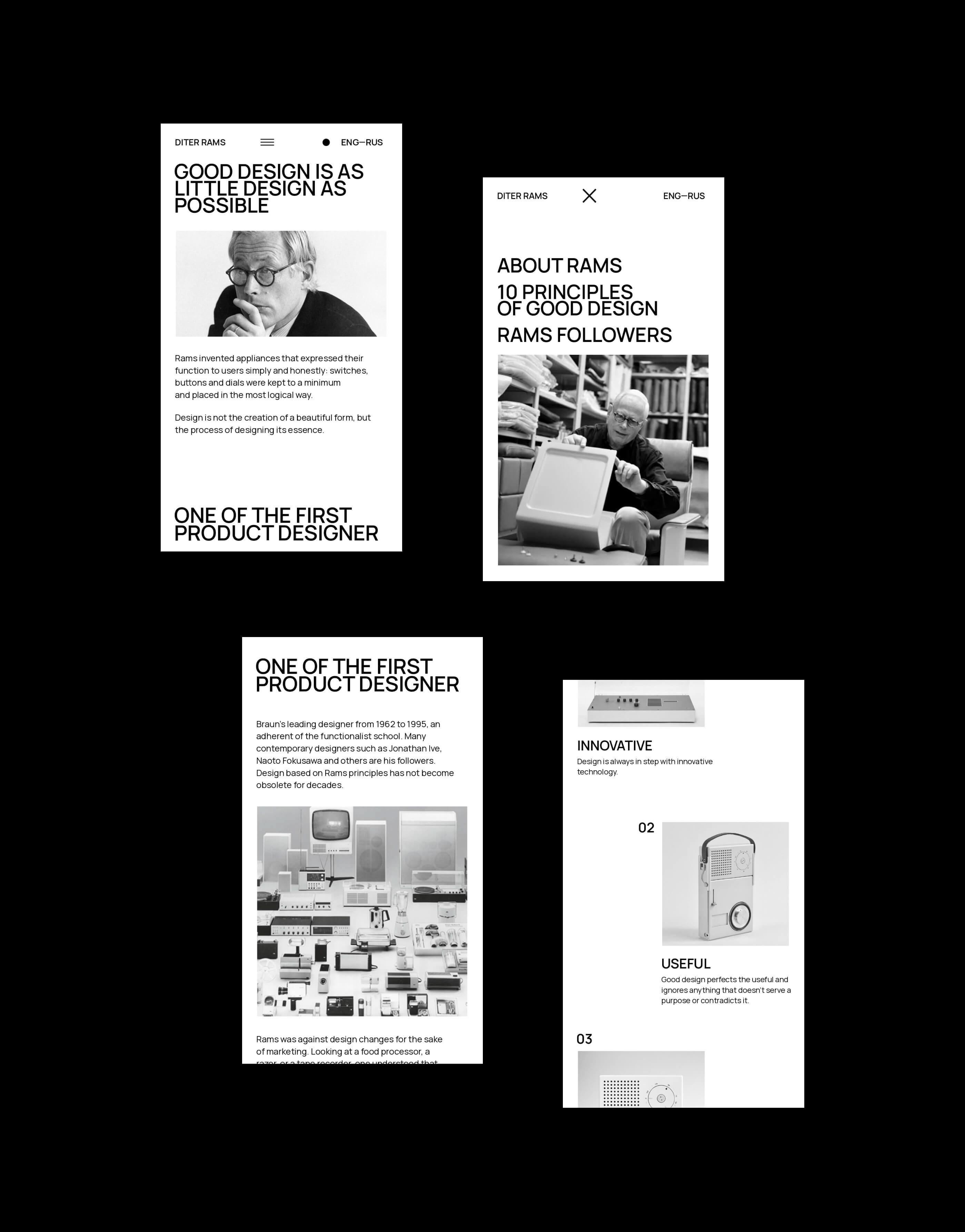 10 principles by Dieter Rams — Изображение №2 — Интерфейсы на Dprofile