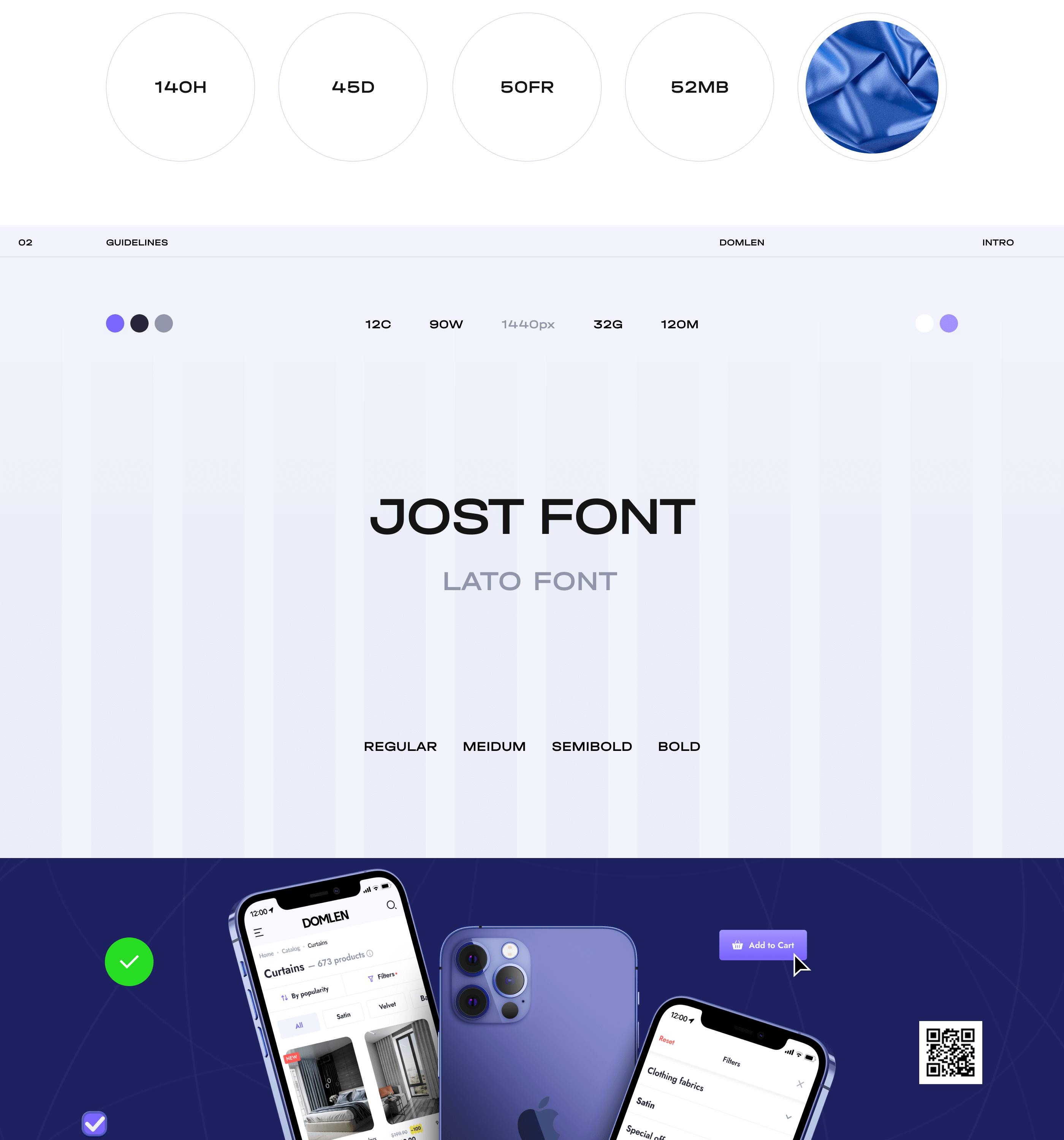 DOMLEN® — Textile Shop x E-commerce — Изображение №2 — Интерфейсы, Маркетинг на Dprofile