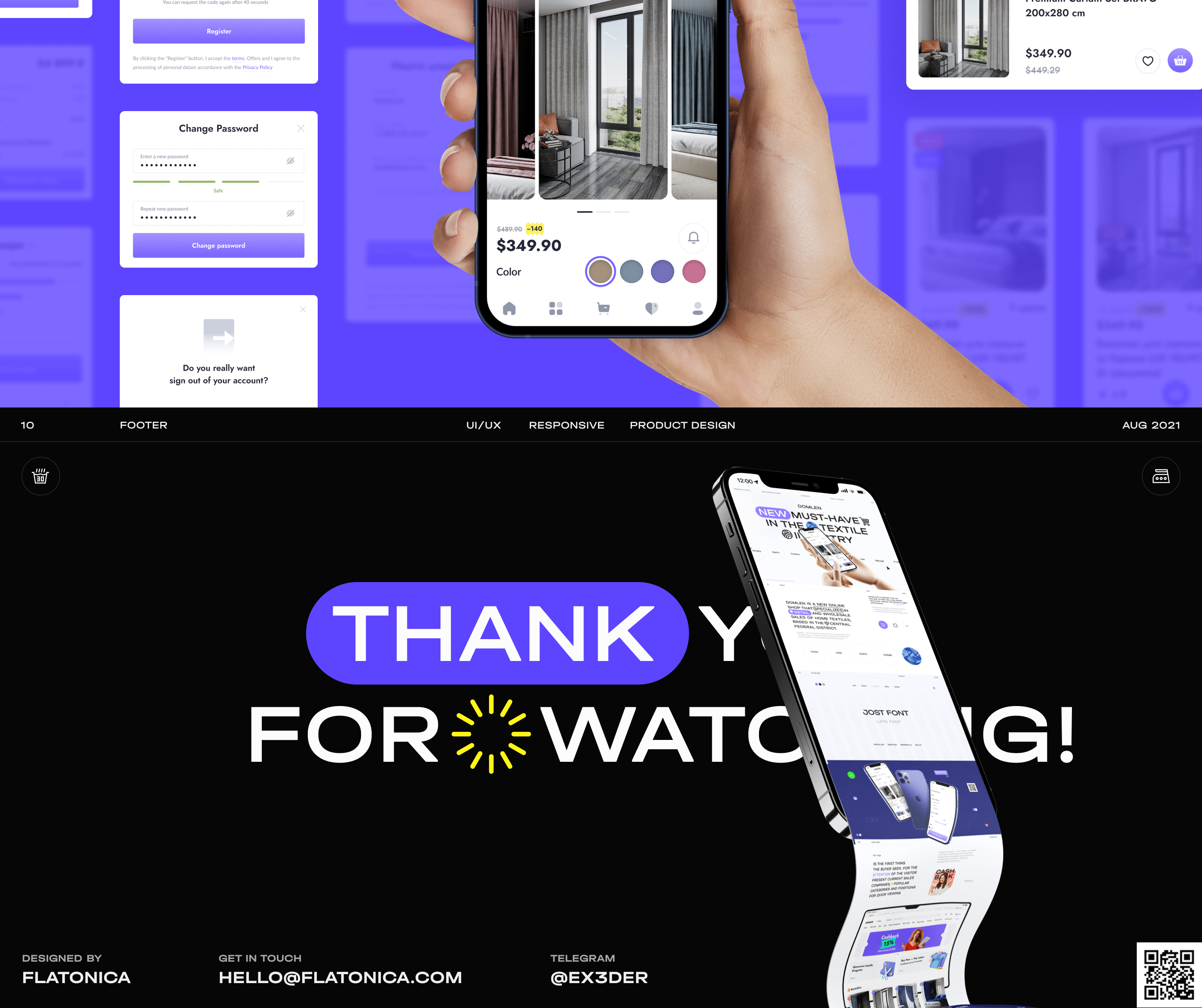 DOMLEN® — Textile Shop x E-commerce — Изображение №12 — Интерфейсы, Маркетинг на Dprofile