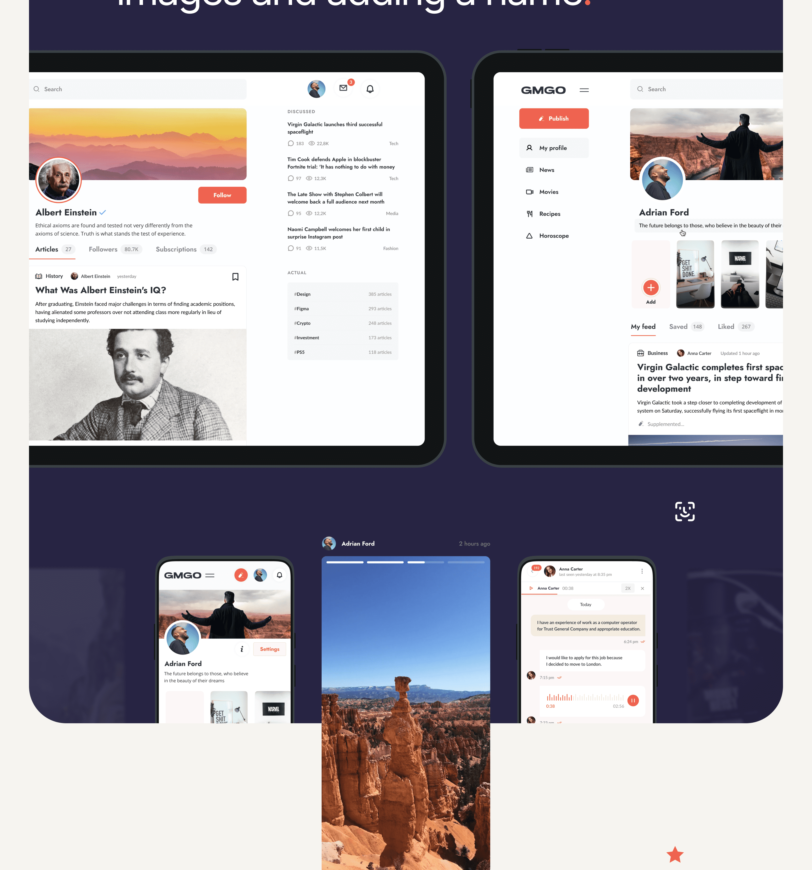 GMGO® — Digital x Social Network — Изображение №8 — Интерфейсы, Графика на Dprofile