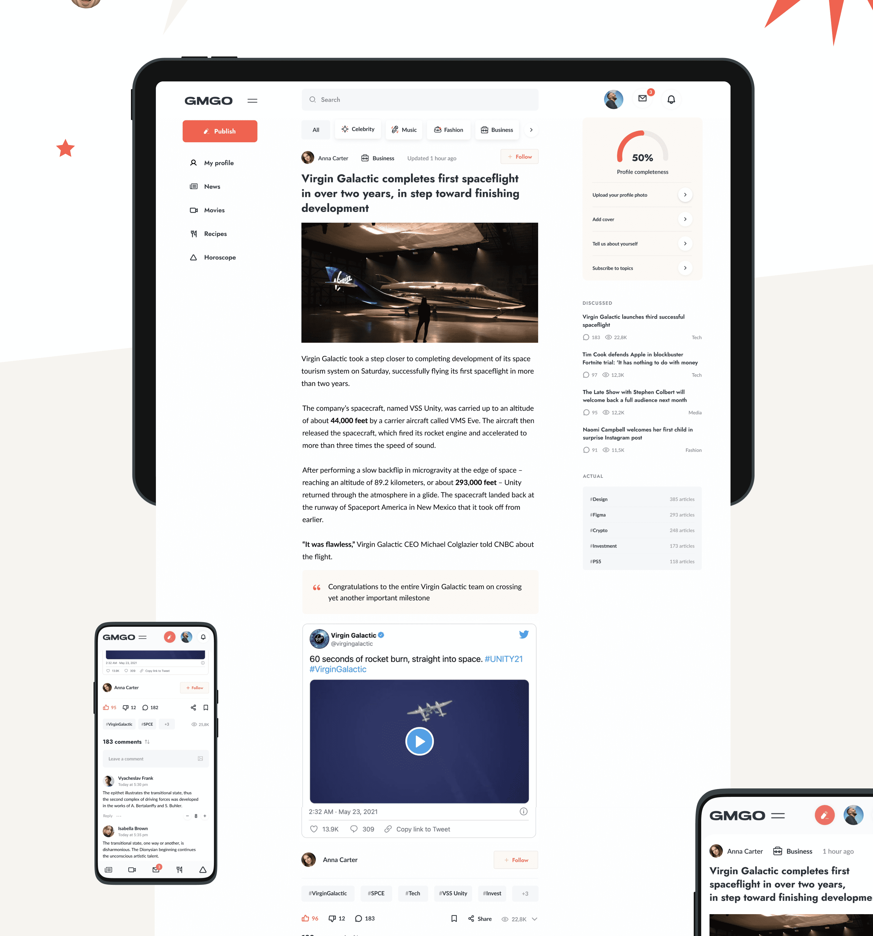 GMGO® — Digital x Social Network — Изображение №6 — Интерфейсы, Графика на Dprofile