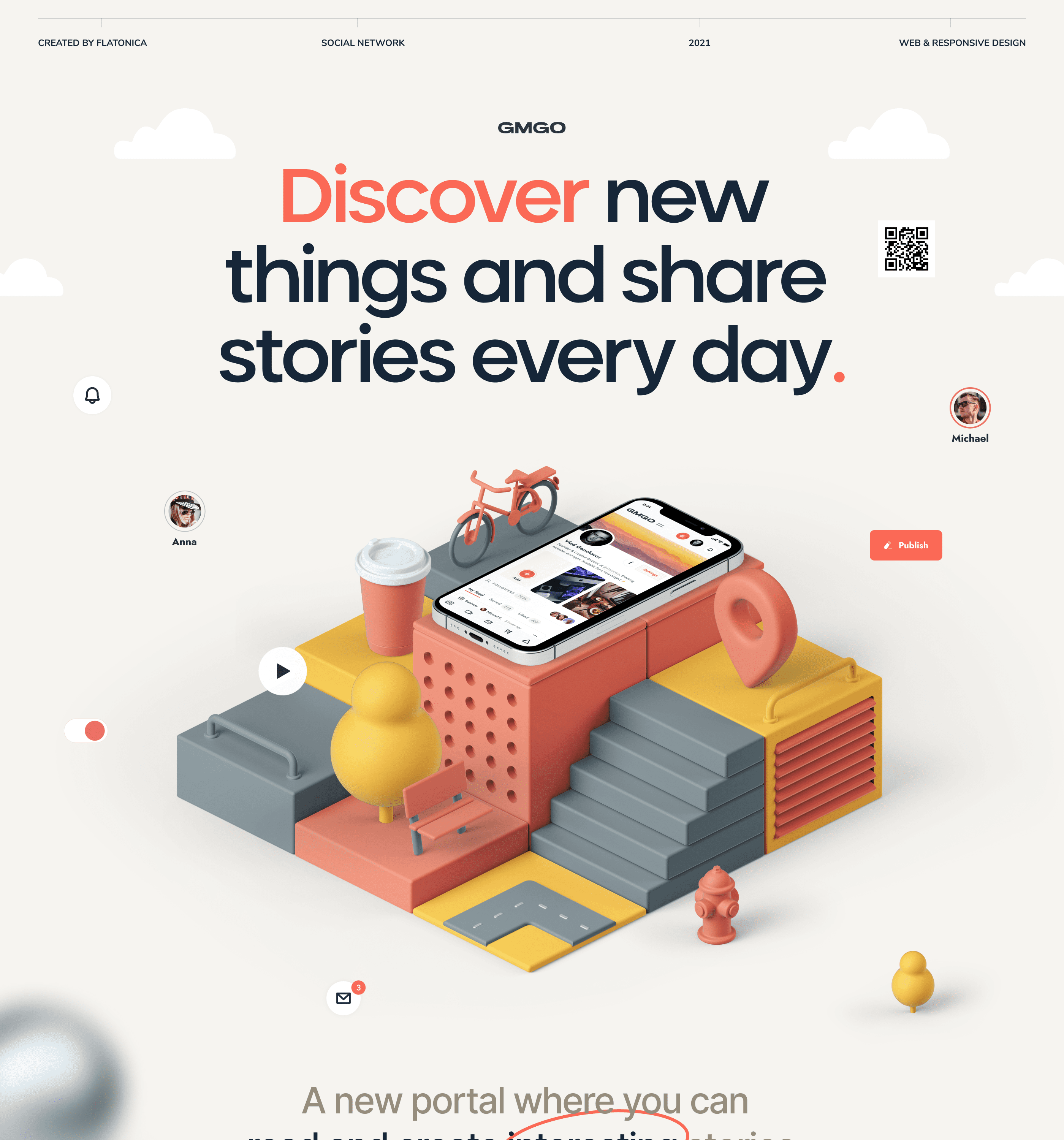 GMGO® — Digital x Social Network — Изображение №1 — Интерфейсы, Графика на Dprofile