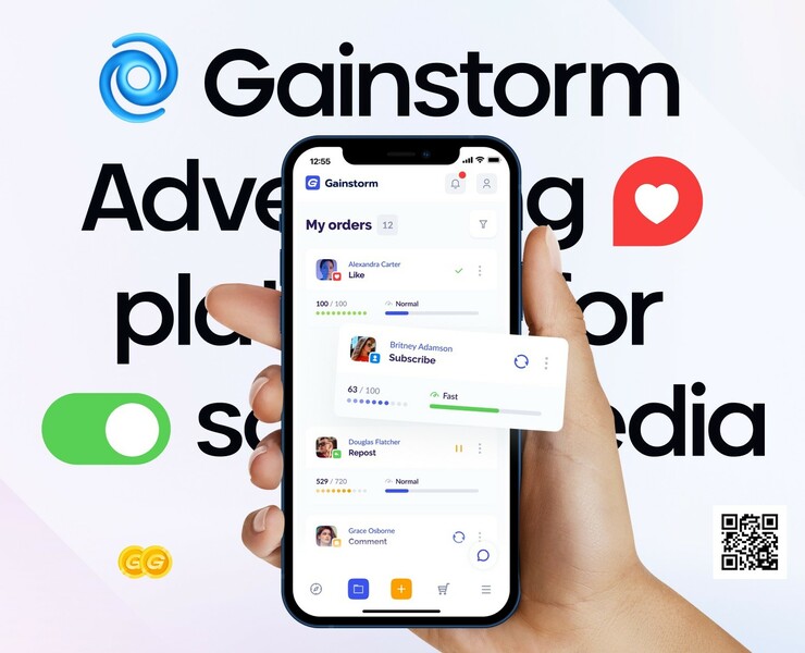 GAINSTORM® — Advertising Platform — Интерфейсы, Брендинг на Dprofile