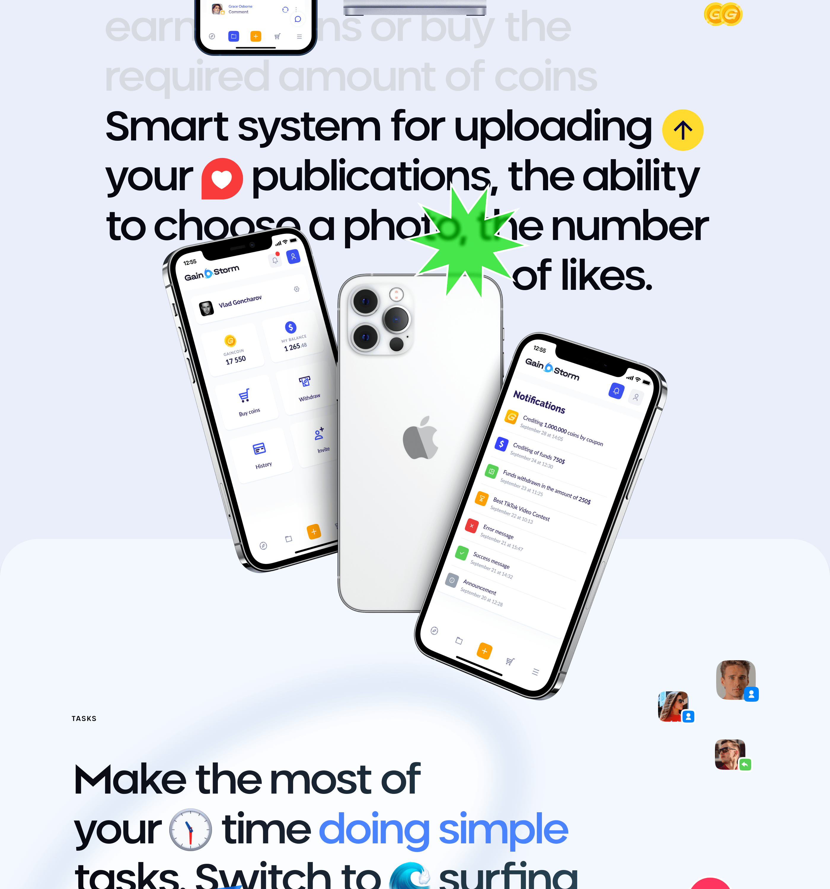 GAINSTORM® — Advertising Platform — Изображение №6 — Интерфейсы, Брендинг на Dprofile