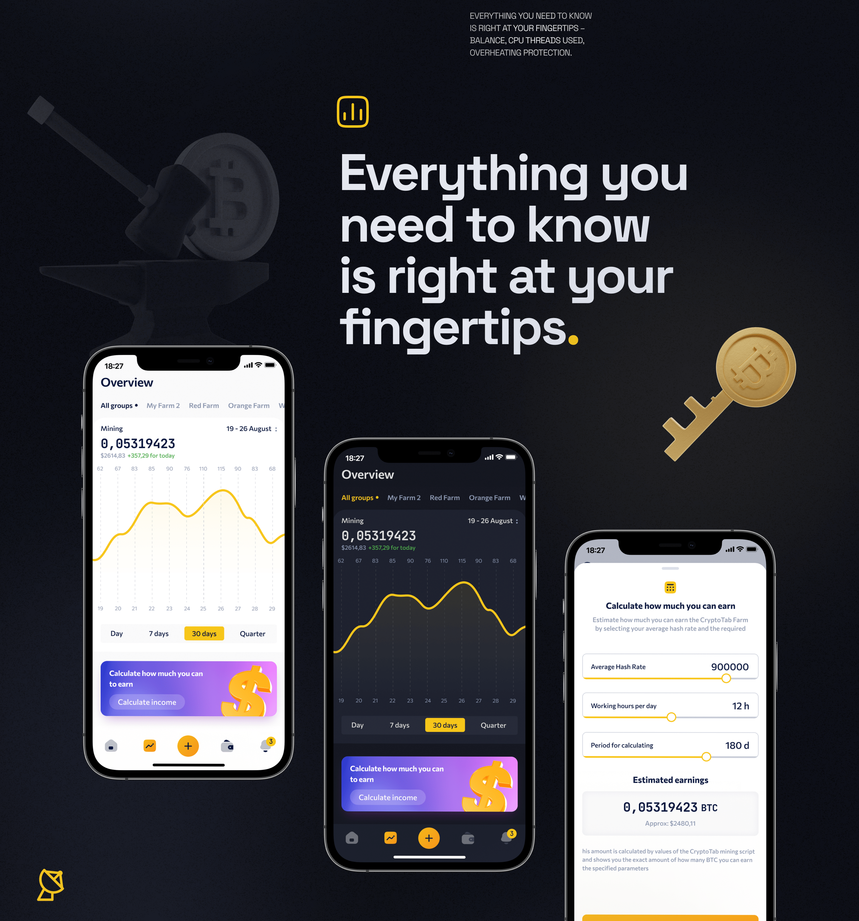 CryptoTab Farm Redesign — Изображение №9 — Интерфейсы на Dprofile
