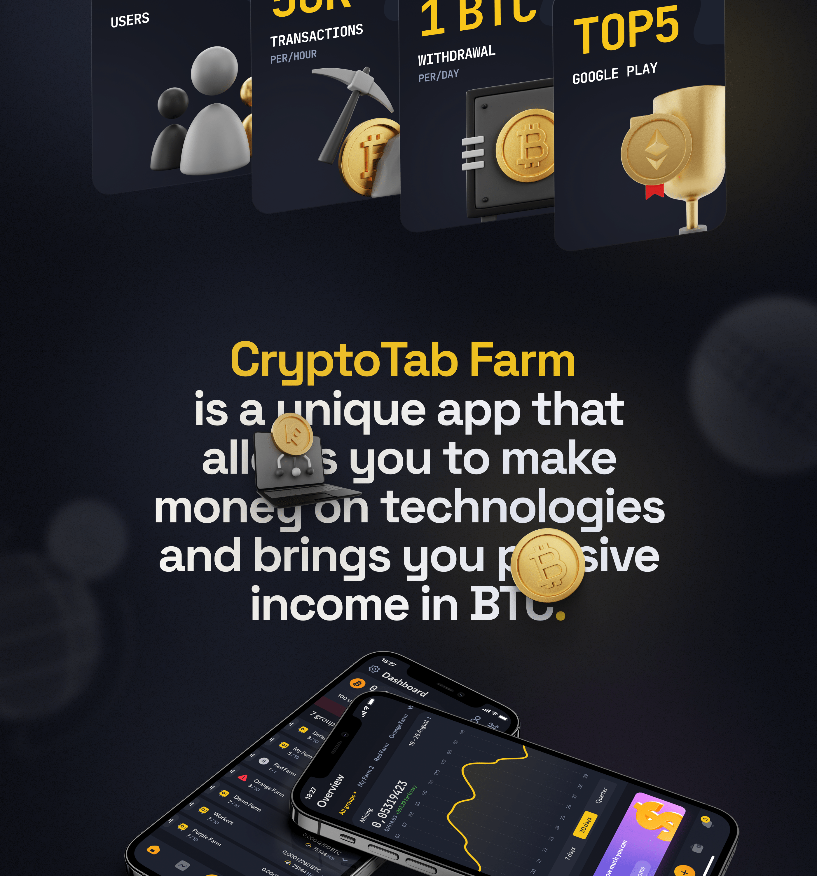 CryptoTab Farm Redesign — Изображение №2 — Интерфейсы на Dprofile