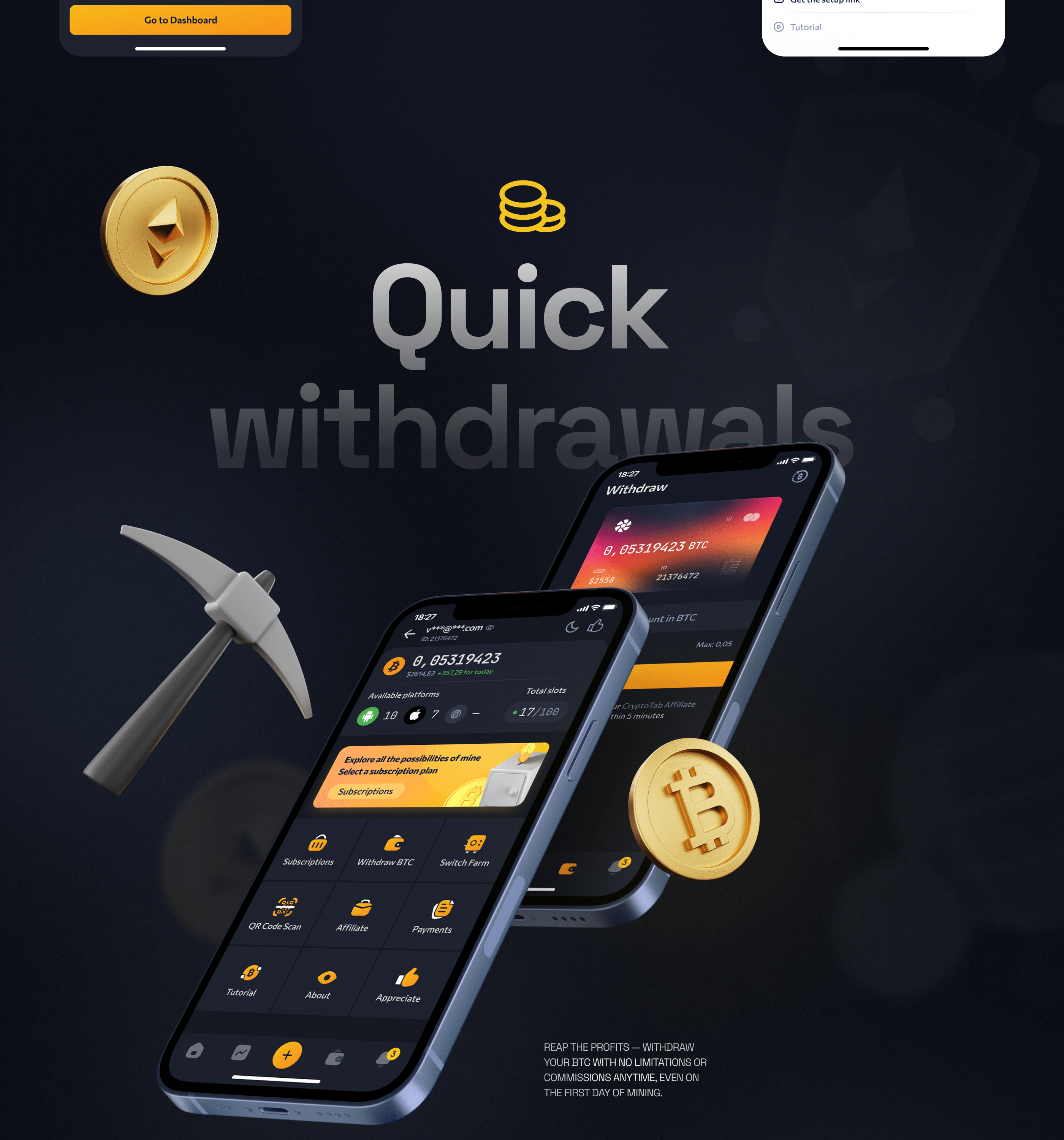 CryptoTab Farm Redesign — Изображение №6 — Интерфейсы на Dprofile