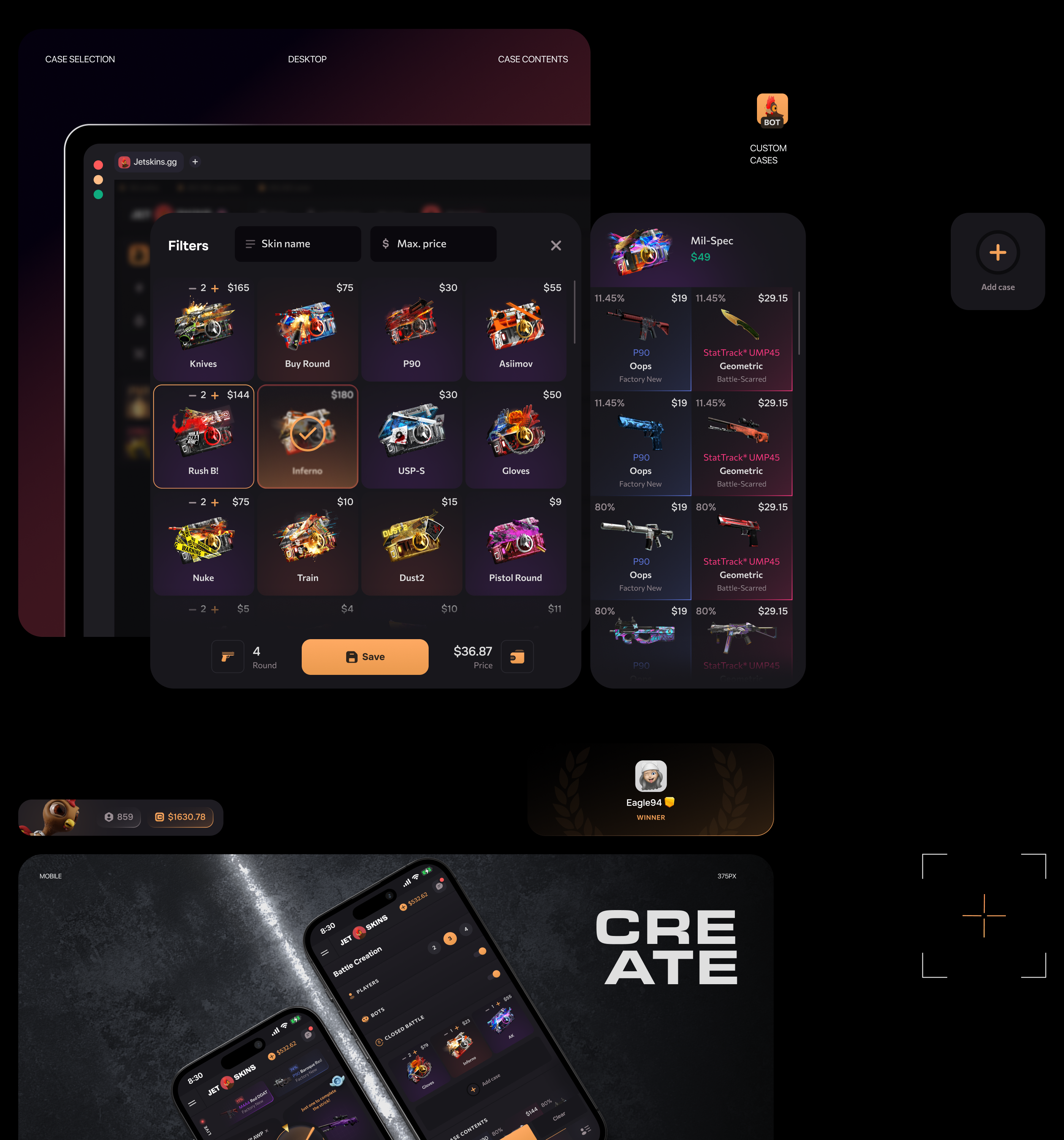 Jetskins Redesign — Изображение №18 — Интерфейсы, Иллюстрация на Dprofile