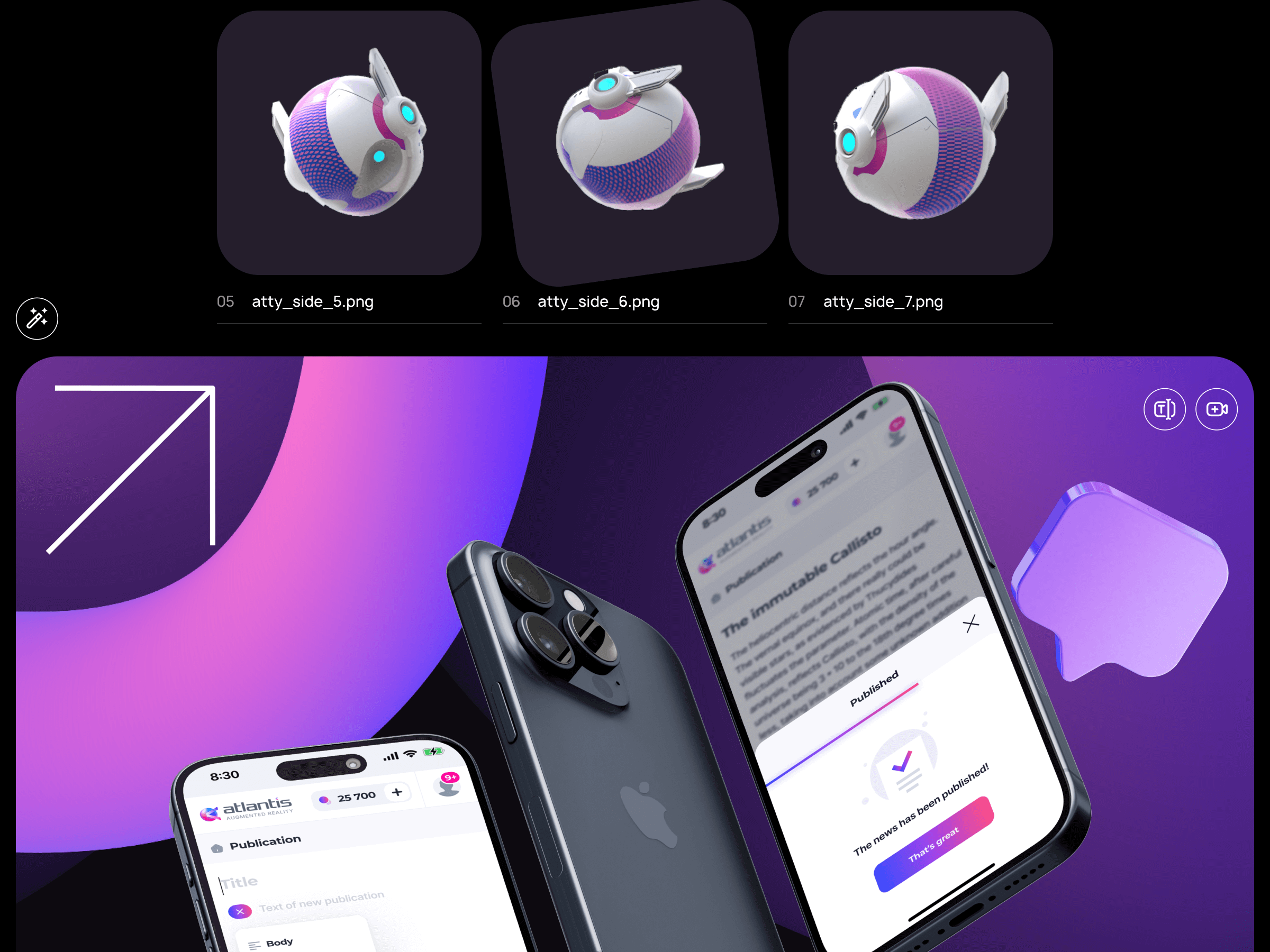 Atlantis AR® Platform — Изображение №24 — Интерфейсы, Графика на Dprofile