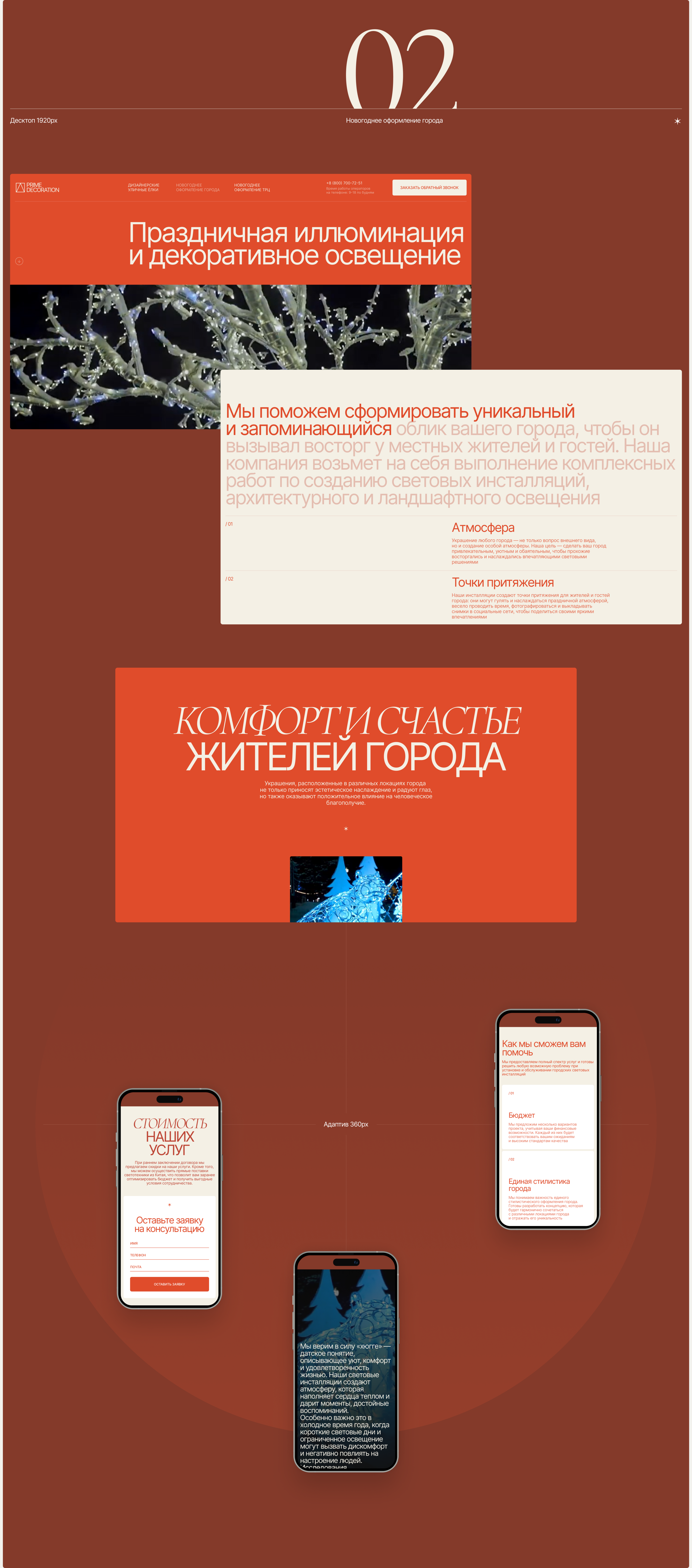 PRIME DECORATION | Corporate website — Изображение №4 — Интерфейсы, Анимация на Dprofile