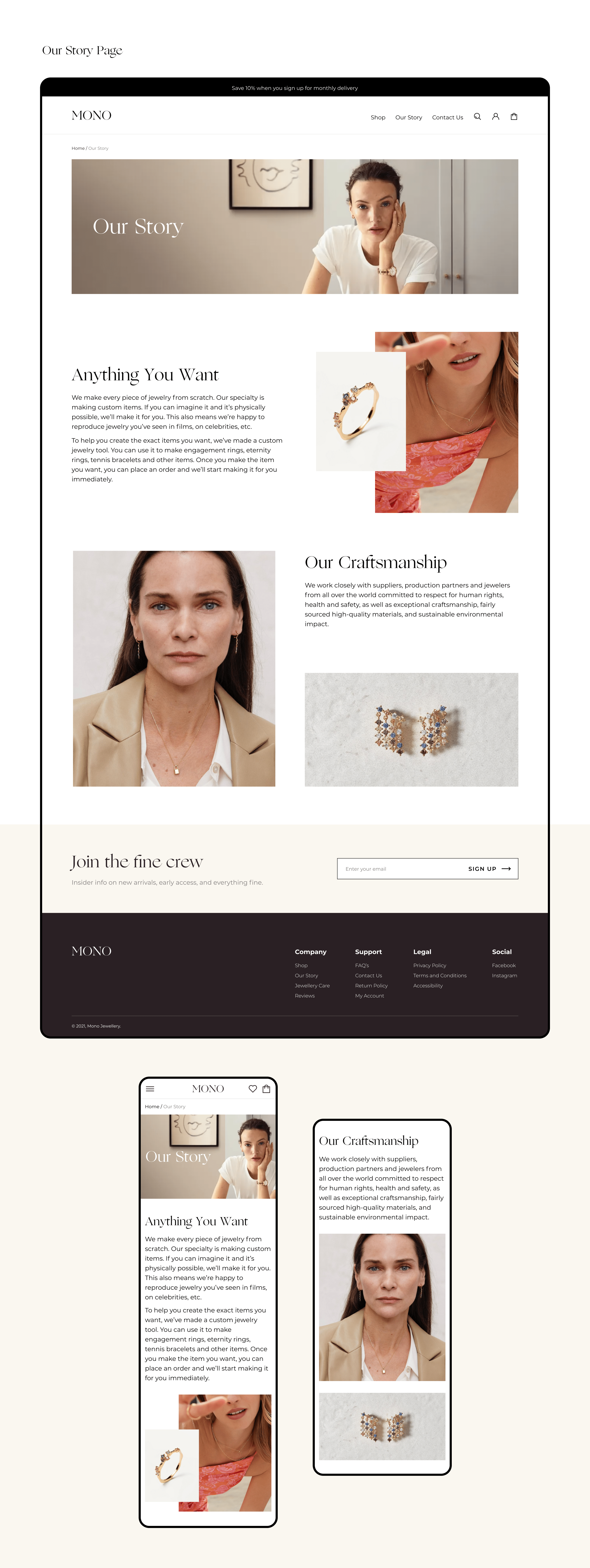 Mono Jewelry | E-commerce — Изображение №10 — Интерфейсы на Dprofile