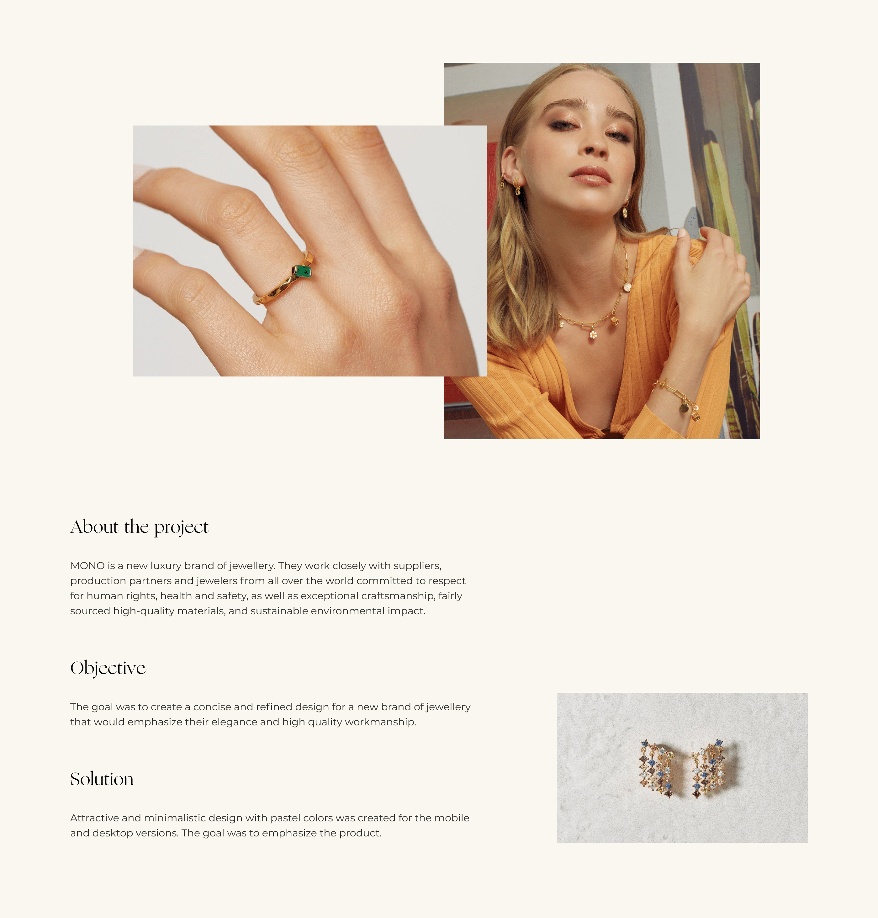 Mono Jewelry | E-commerce — Изображение №2 — Интерфейсы на Dprofile