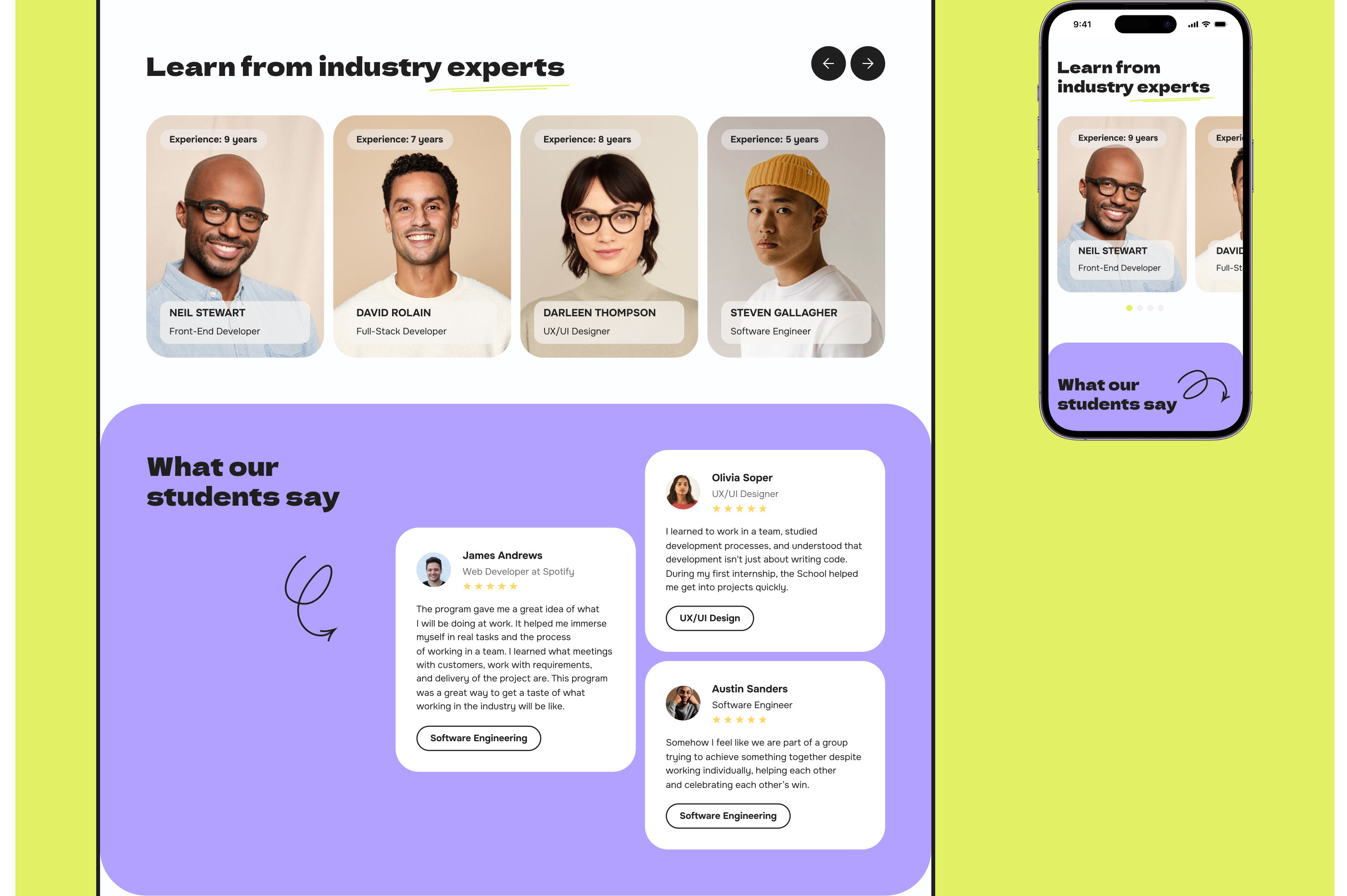 techtutor - Online IT School — Изображение №10 — Интерфейсы, Анимация на Dprofile
