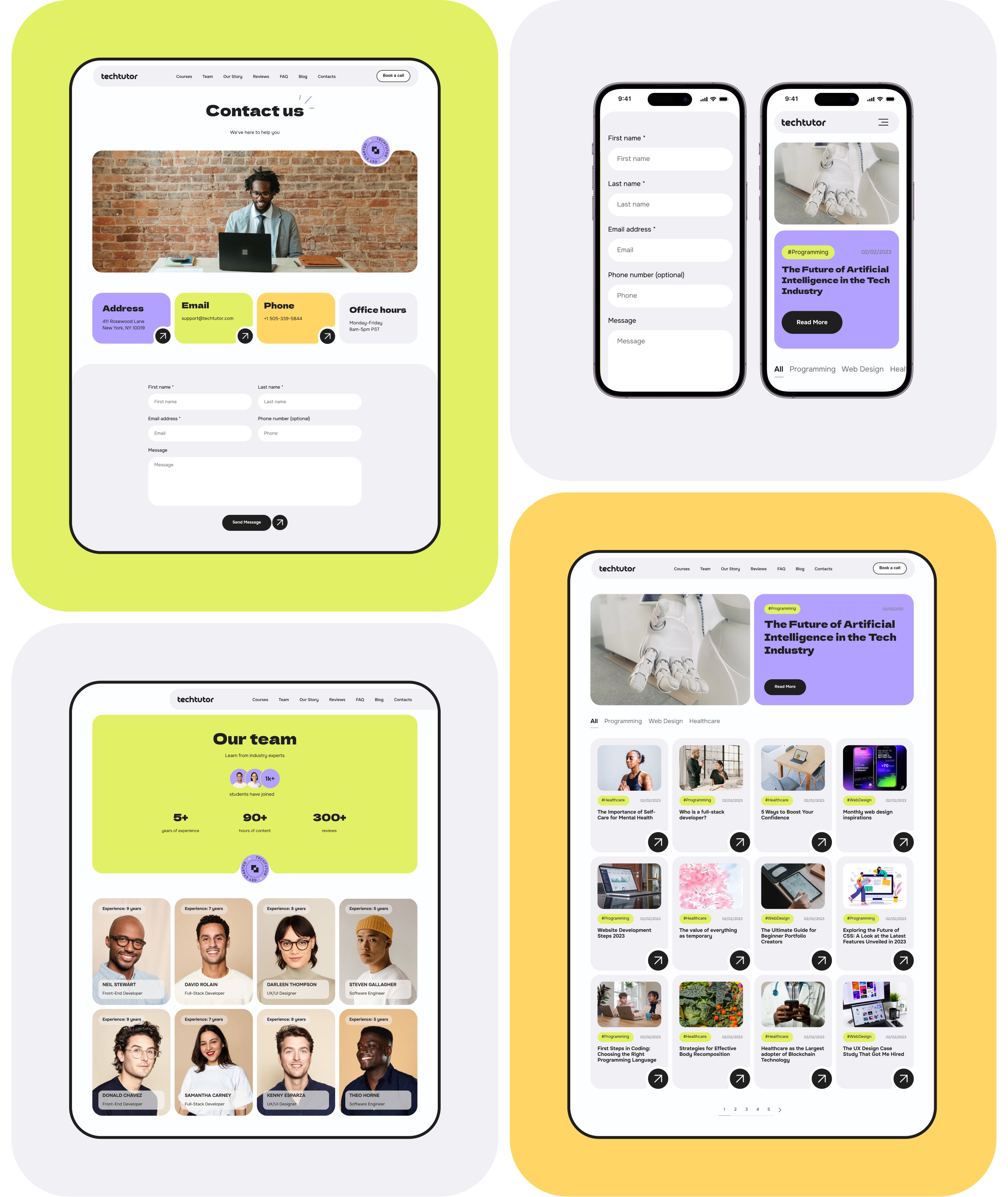 techtutor - Online IT School — Изображение №24 — Интерфейсы, Анимация на Dprofile