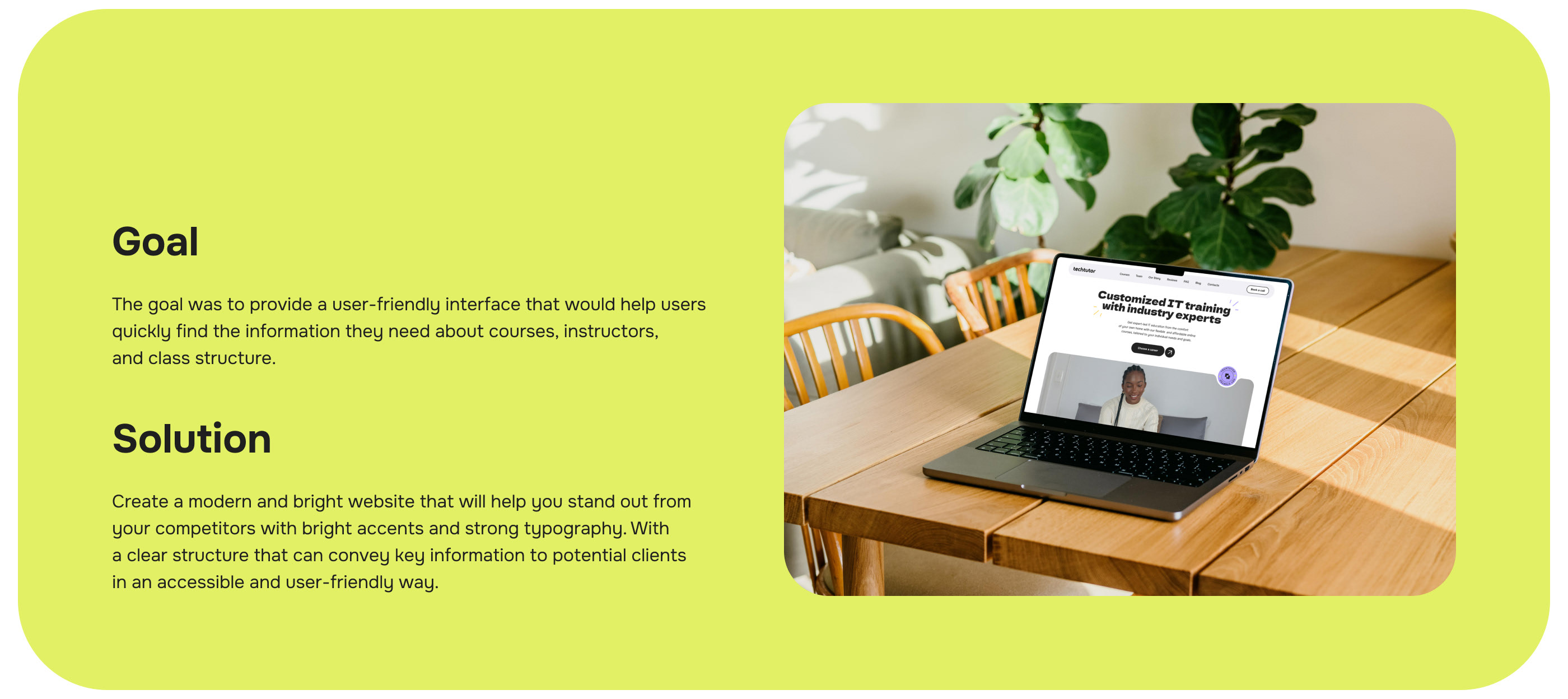 techtutor - Online IT School — Изображение №2 — Интерфейсы, Анимация на Dprofile