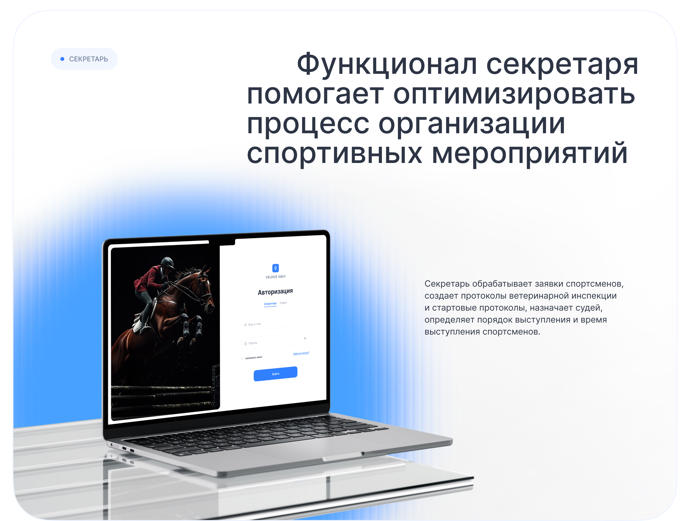 Veloce Equi – CRM для конного спорта — Изображение №7 — Интерфейсы на Dprofile