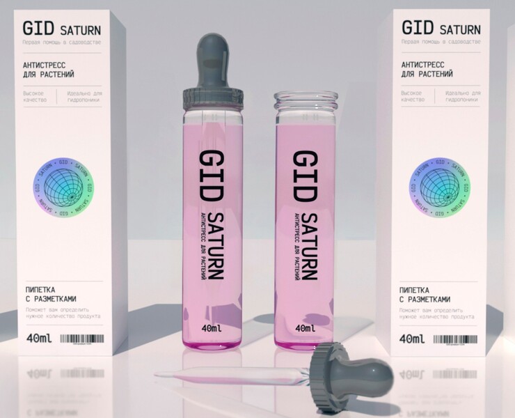 Упаковки товаров для гидропоники GID — Брендинг, 3D на Dprofile