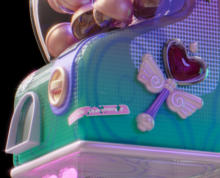Gachapon machine — 3D на Dprofile