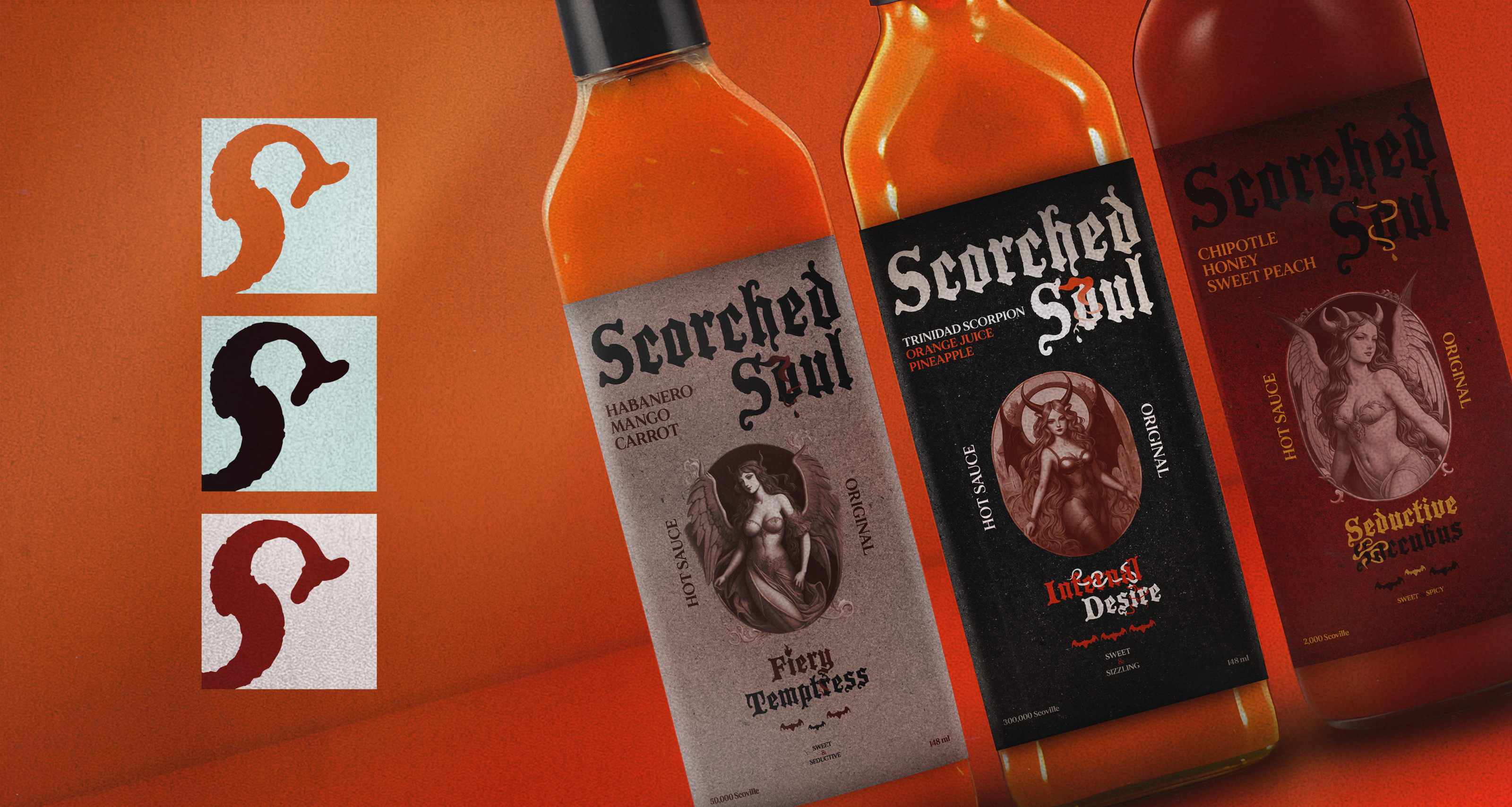 Scorched Soul Hot Sauce — Изображение №3 — Брендинг, Графика на Dprofile