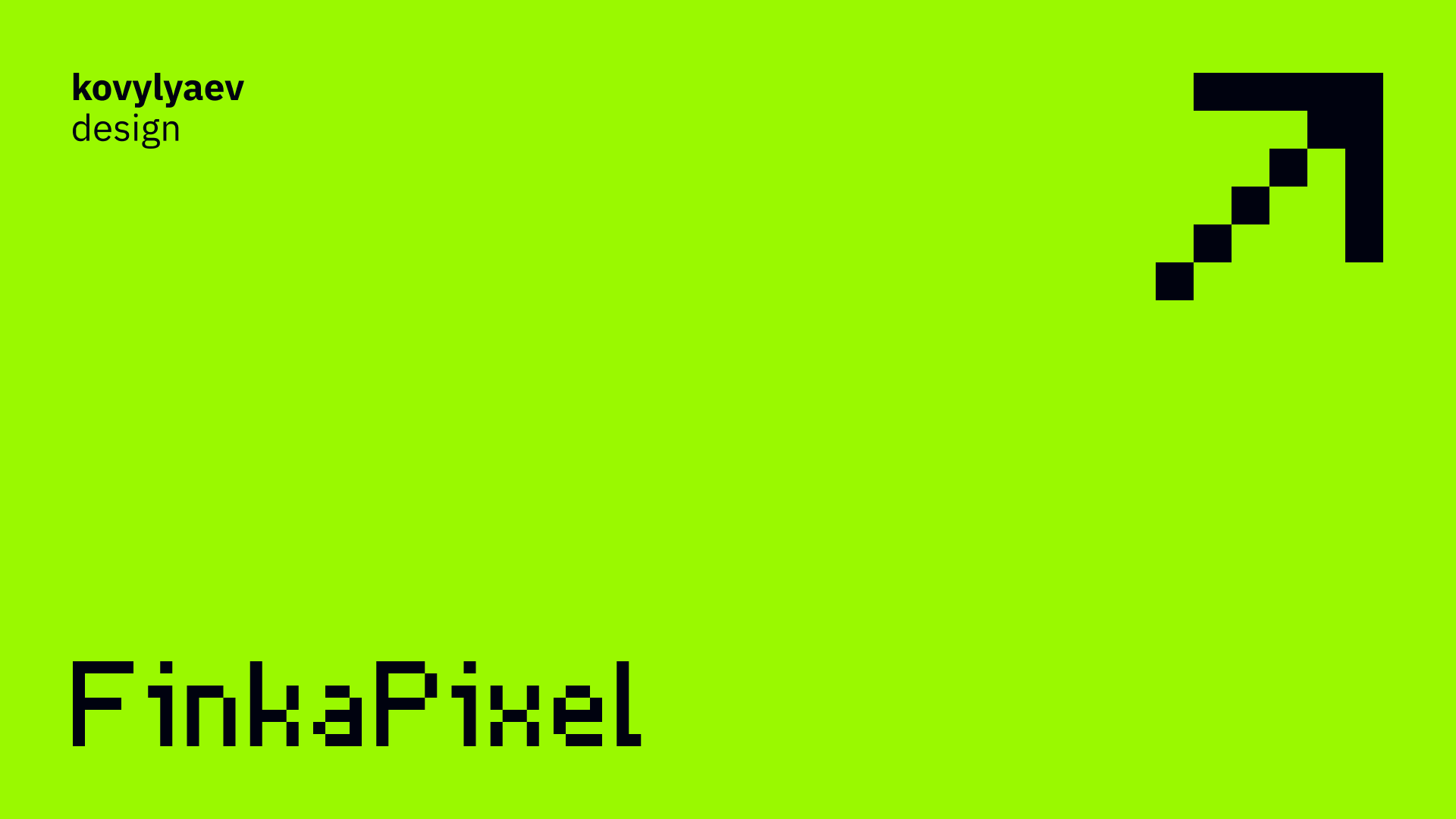 FinkaPixel - digital typeface — Изображение №1 — Графика на Dprofile