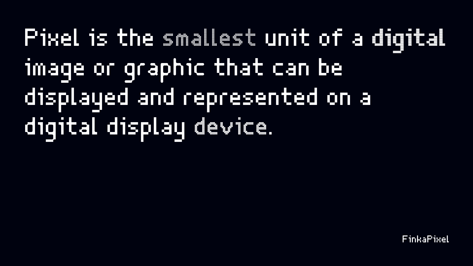 FinkaPixel - digital typeface — Изображение №2 — Графика на Dprofile