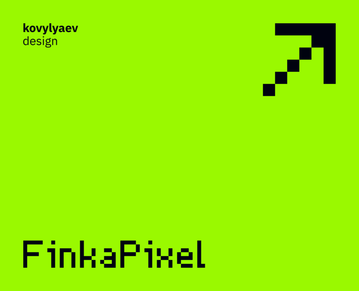 FinkaPixel - digital typeface — Графика на Dprofile