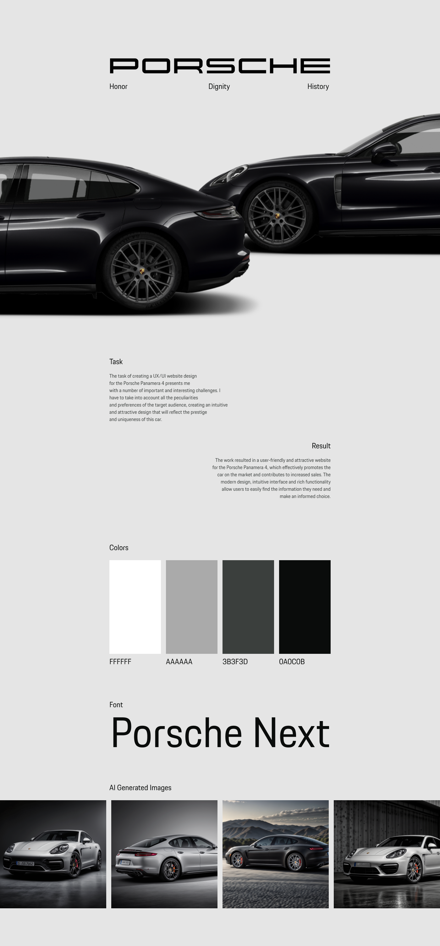 Porsche Panamera Web design Concept — Изображение №1 — Интерфейсы на Dprofile