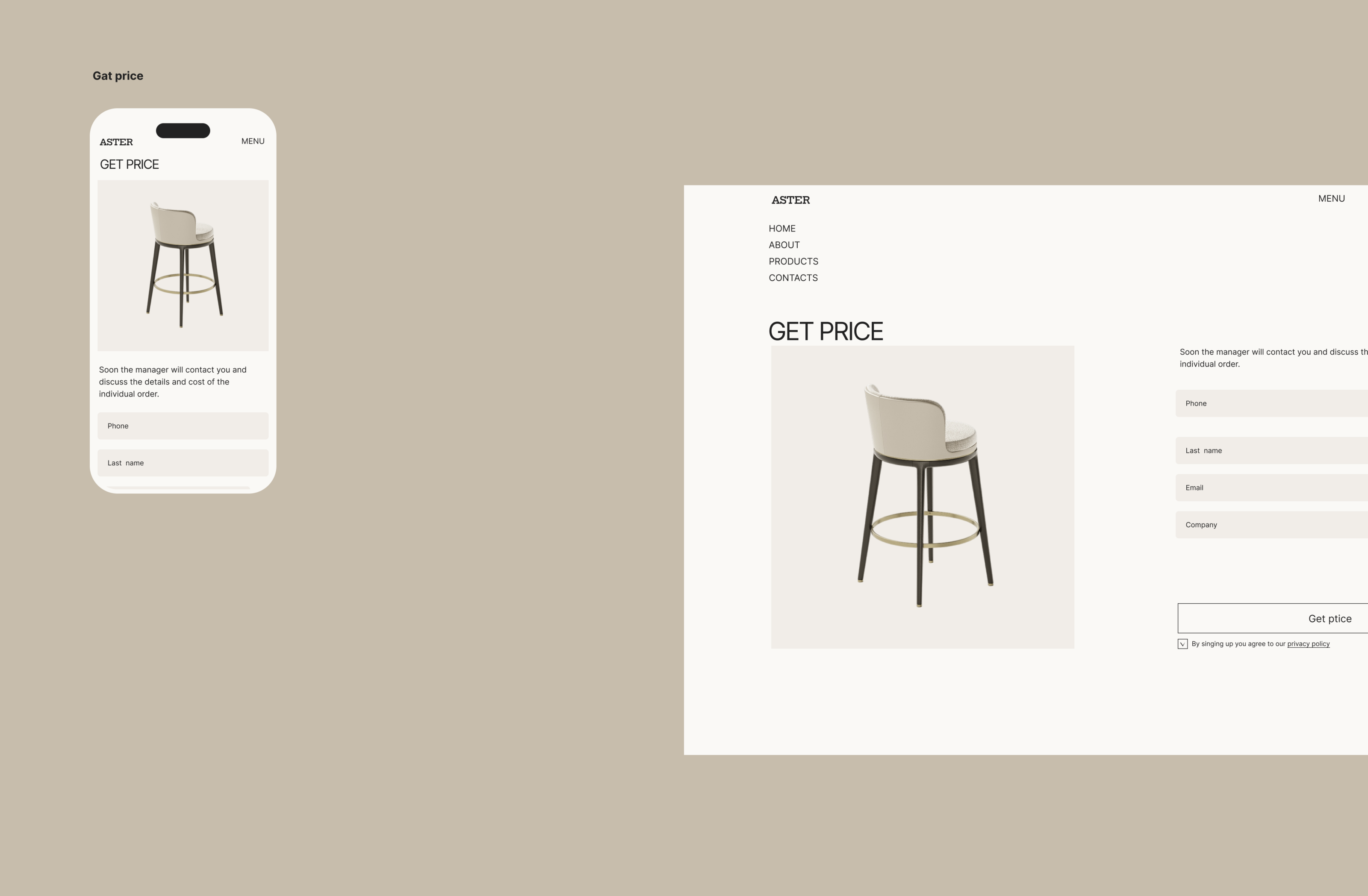 Aster| website | furniture| redesign concept — Изображение №8 — Интерфейсы на Dprofile
