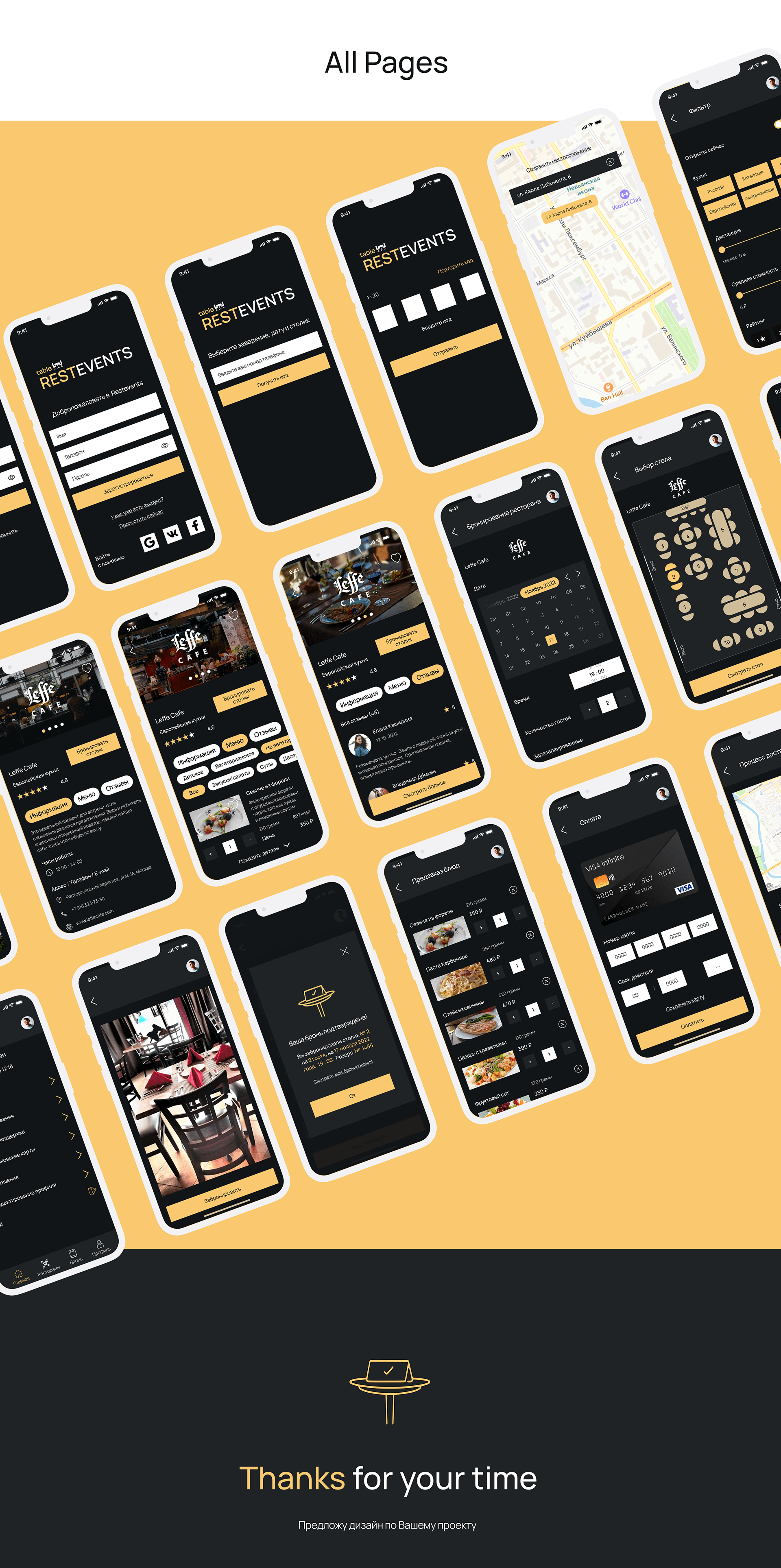 Restaurant booking — Изображение №14 — Интерфейсы на Dprofile